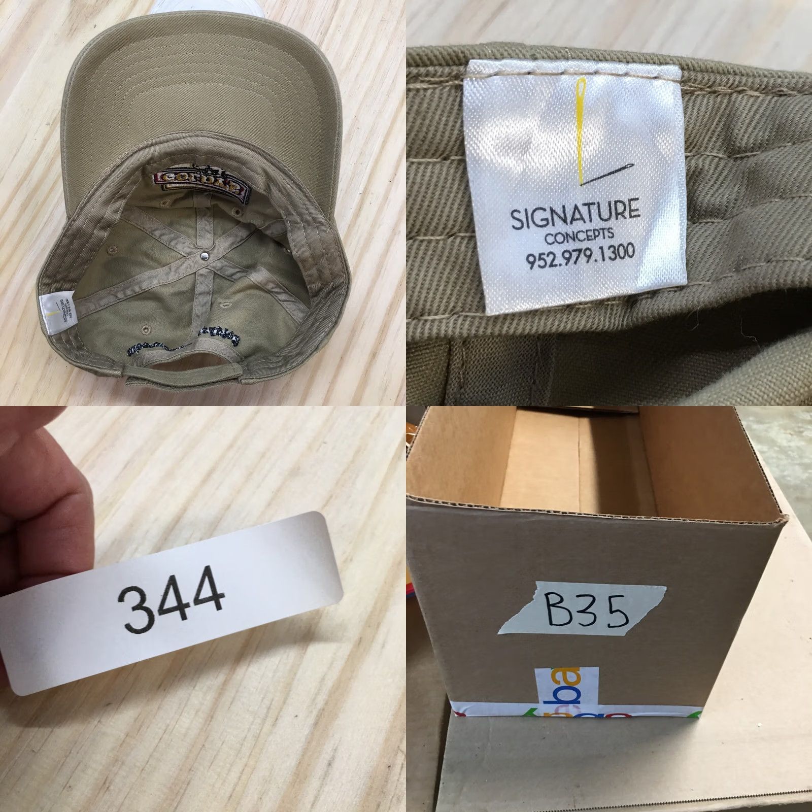 Vintage Goldy’s Locker Room Baseball Cap Hat Mens One Size Beige Curve Brim Cotton Signature Canvas Adjustable Mens Cap Size ONE SIZE - 8 Thumbnail