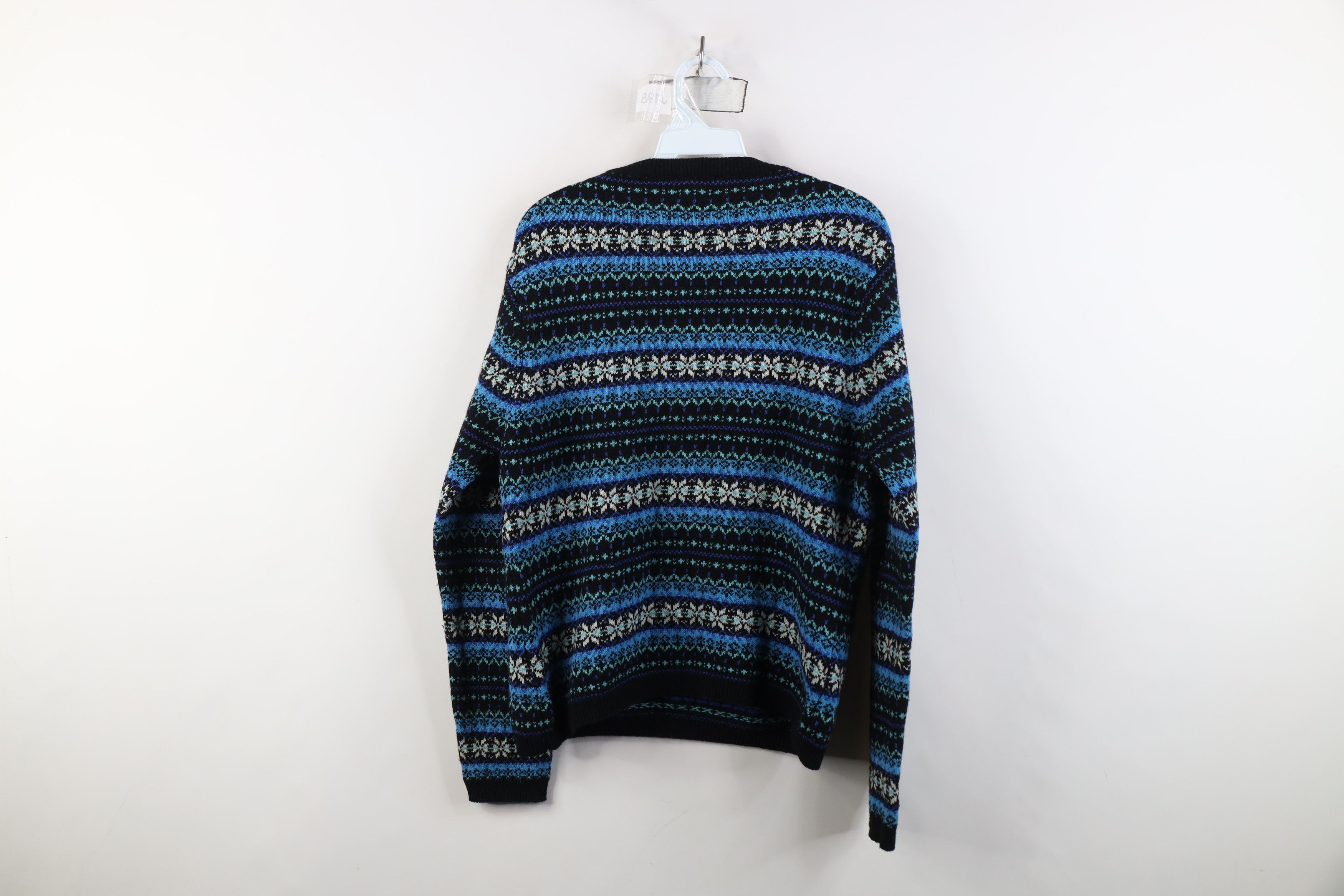 Vintage Vintage 90s Streetwear Knit Fair Isle V-Neck Sweater Size L / US 10 / IT 46 - 7 Thumbnail