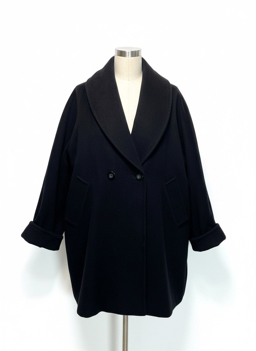 Max Mara Max Mara cocoon Coat Wool Navy Avant Garde Luxury Size 10 Size XL / US 12-14 / IT 48-50 - 1 Thumbnail