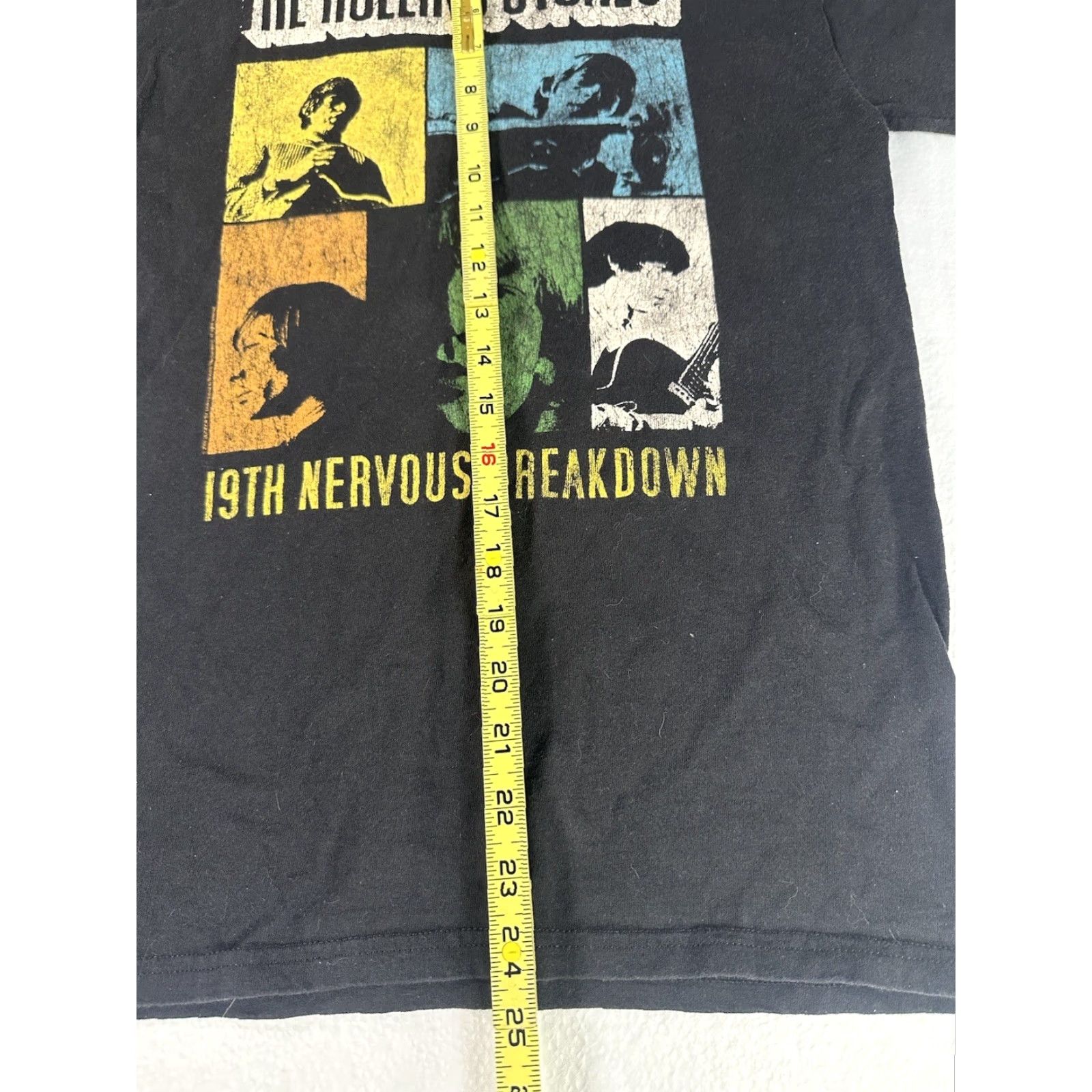 Hanes The Rolling Stones Tour Shirt Mens Medium Black 19th Nervous Breakdown Band Tee Size US M / EU 48-50 / 2 - 6 Thumbnail