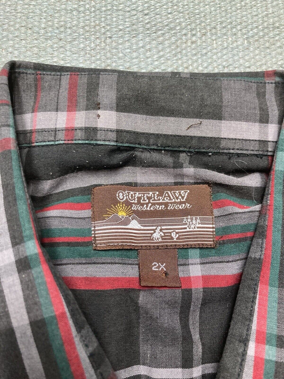 Vintage VTG Pearl snap shirt plaid check rodeo western cowboy XXL Size US XXL / EU 58 / 5 - 4 Thumbnail