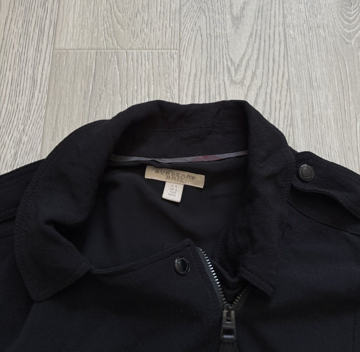 Burberry × Designer × Vintage Burberry Brit Zipped Dress Black Size M / US 6-8 / IT 42-44 - 2 Thumbnail