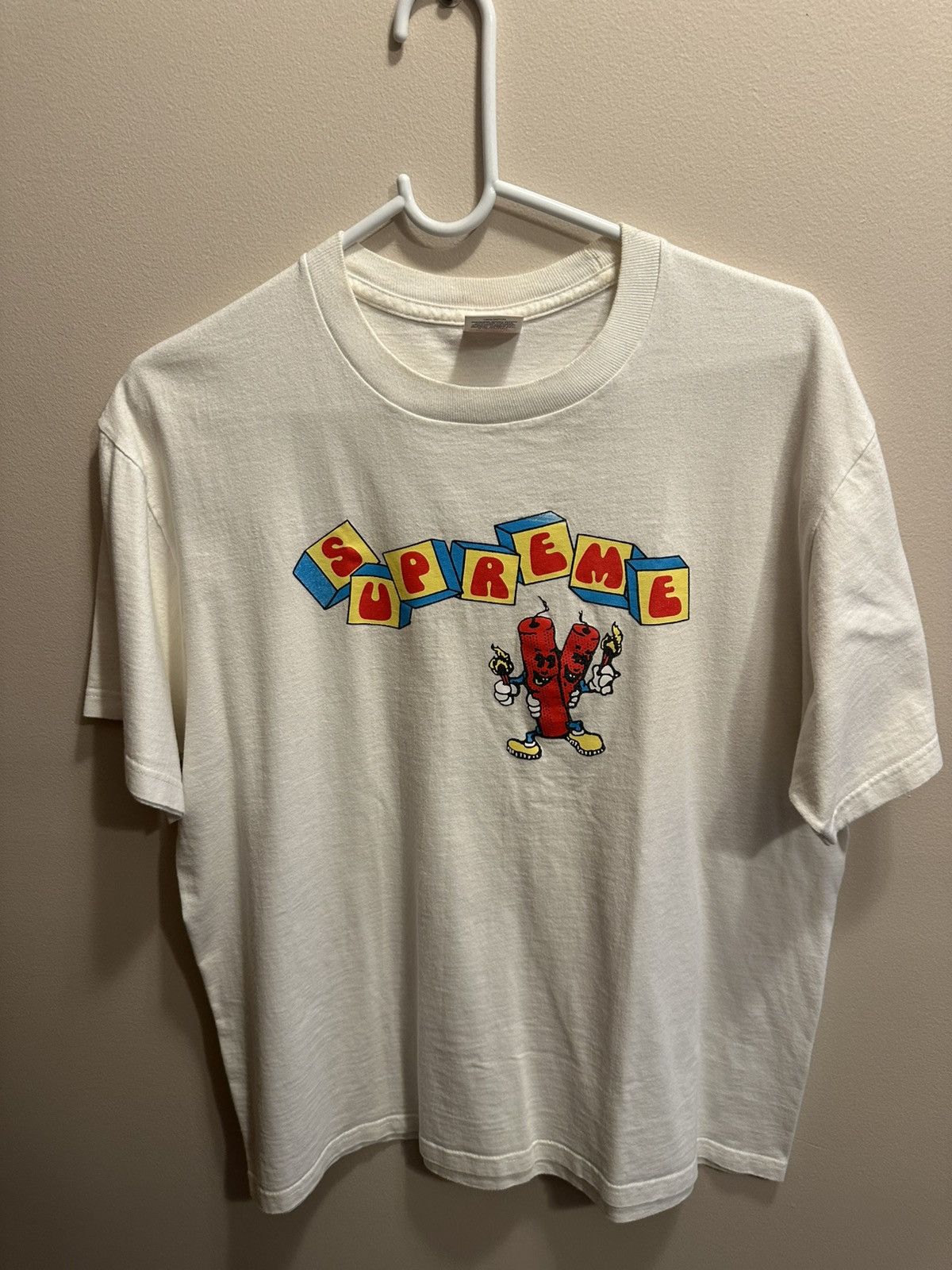 Supreme Supreme Dynamite Tee Size Medium White Size US M / EU 48-50 / 2 - 1 Thumbnail