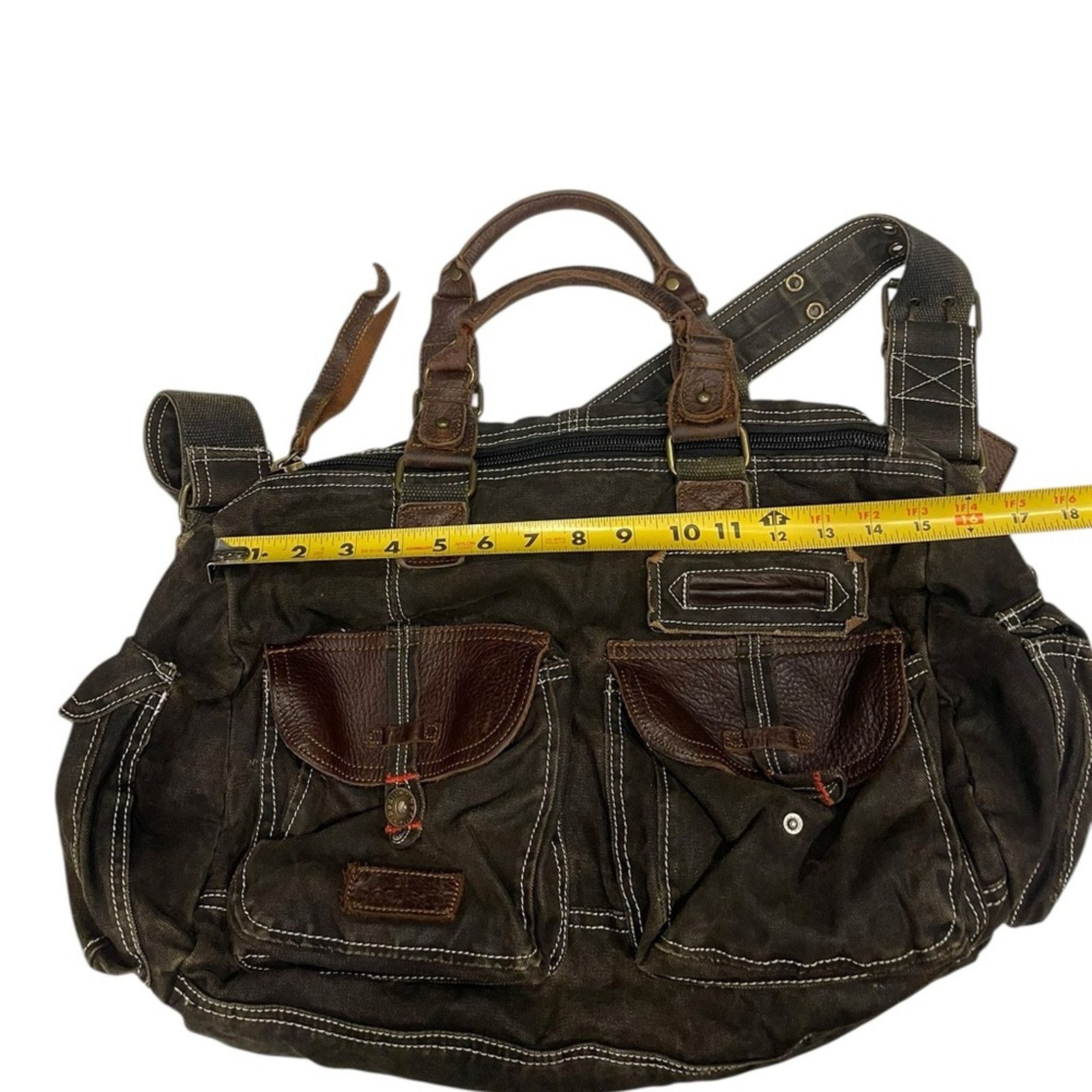 Bed Stu Bed stu military style leather/canvas bag Size ONE SIZE - 9 Thumbnail