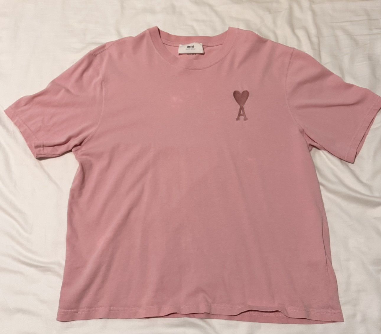 AMI AMI PARIS Pink Big Heart t-shirt Size US M / EU 48-50 / 2 - 2 Thumbnail