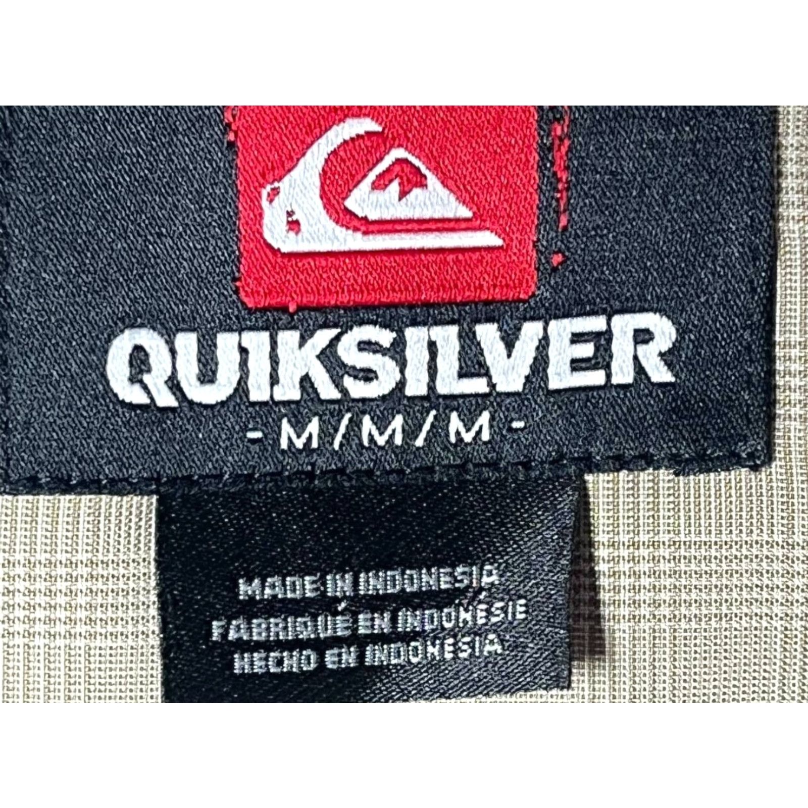 Quiksilver Quiksilver Button-Up Short Sleeve Shirt Men's Medium Beige Size US 31 - 5 Thumbnail