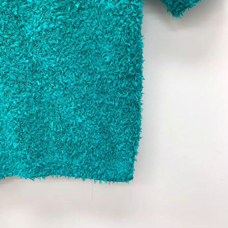 Gucci Gucci Blue cotton round-neck short-sleeved tweed knitted sw Size S / US 4 / IT 40 - 4 Thumbnail