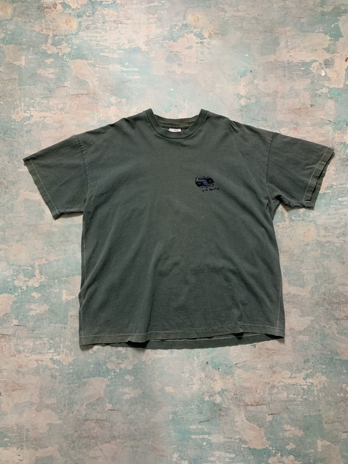Vintage Blue Planet 90s T-Shirt Screen Stars Oversized Fade Tee Size US XXL / EU 58 / 5 - 1 Thumbnail