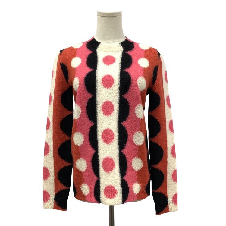 Valentino Valentino Polka Dot Virgin Wool Sweater Size S Size S / US 4 / IT 40 - 1 Thumbnail