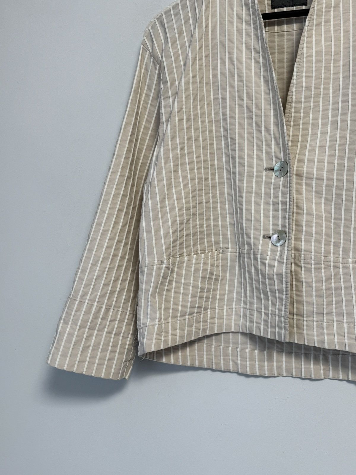 OSKA Oska Rare Oversized Striped Button Pocket Blazer Jacket Sz 1 Size M / US 6-8 / IT 42-44 - 3 Thumbnail