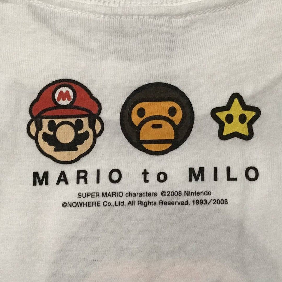 Bape × Nigo × Nintendo BAPE × Nintendo Mario Milo T-shirt a bathing ape NIGO Size US M / EU 48-50 / 2 - 4 Thumbnail