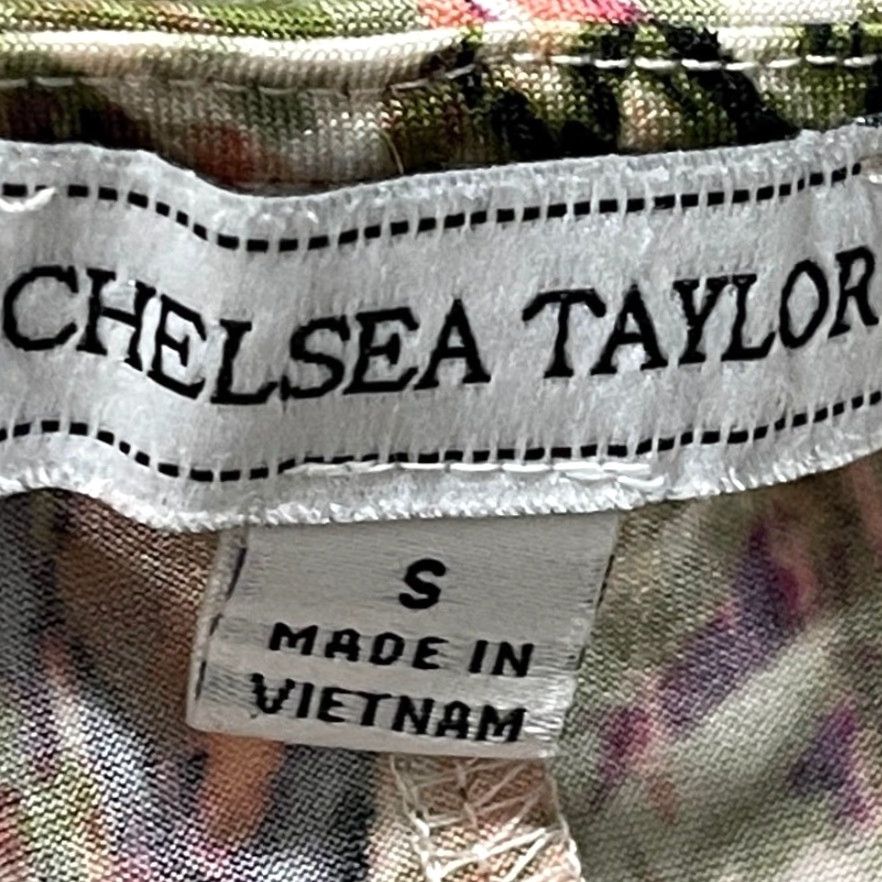 Vintage Chelsea Taylor Maxi Dress S Green Purple Tropical Sleeveless Resort Beach Women Slim Casual Size S / US 4 / IT 40 - 7 Thumbnail