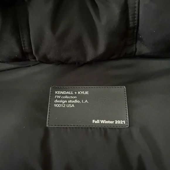 Kendall And Kylie Kendall + Kylie Black Simms Puffer Jacket Size S / US 4 / IT 40 - 4 Thumbnail