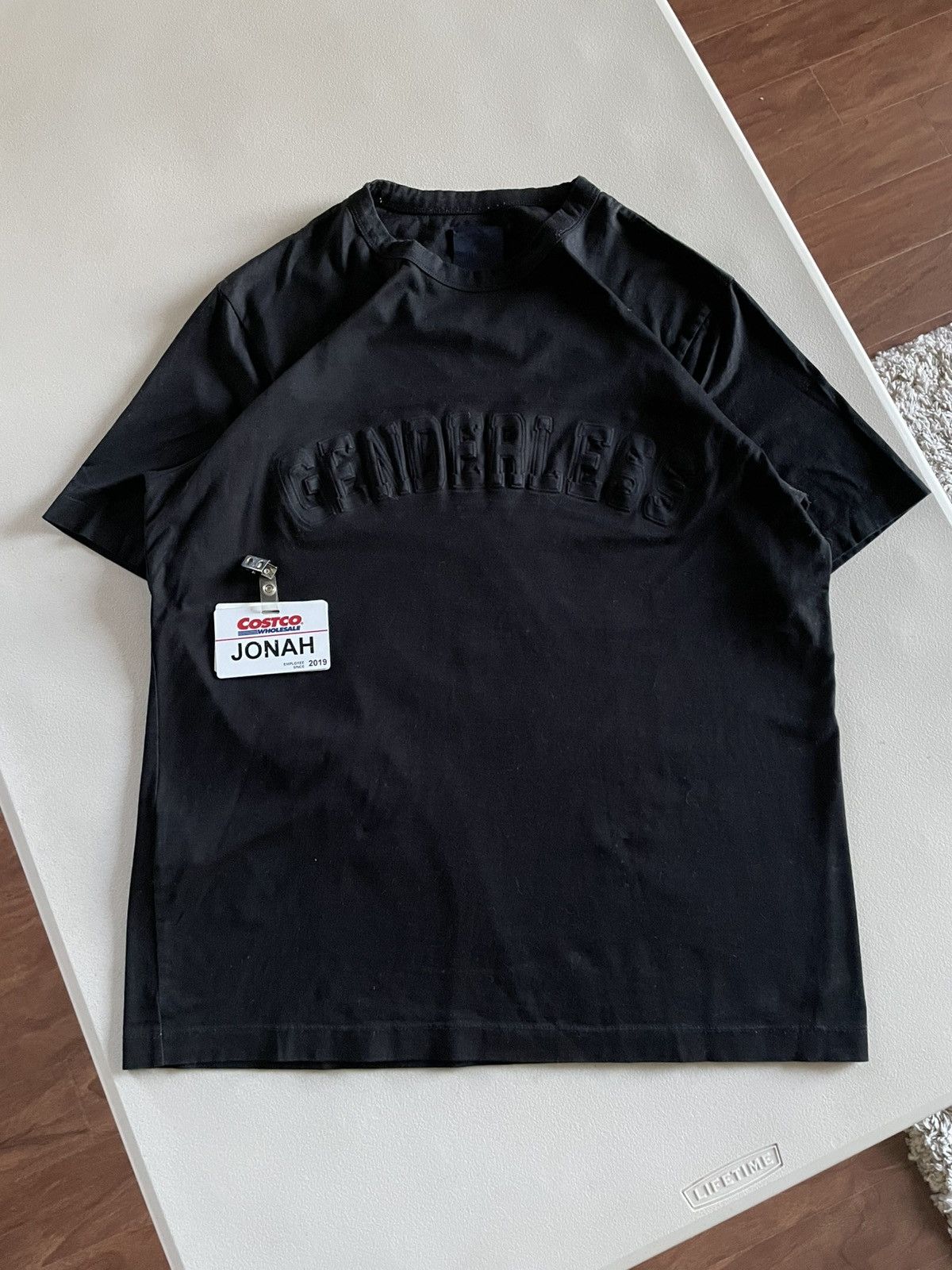 Juun.J Juun.j Genderess Script Tee Size US L / EU 52-54 / 3 - 1 Thumbnail