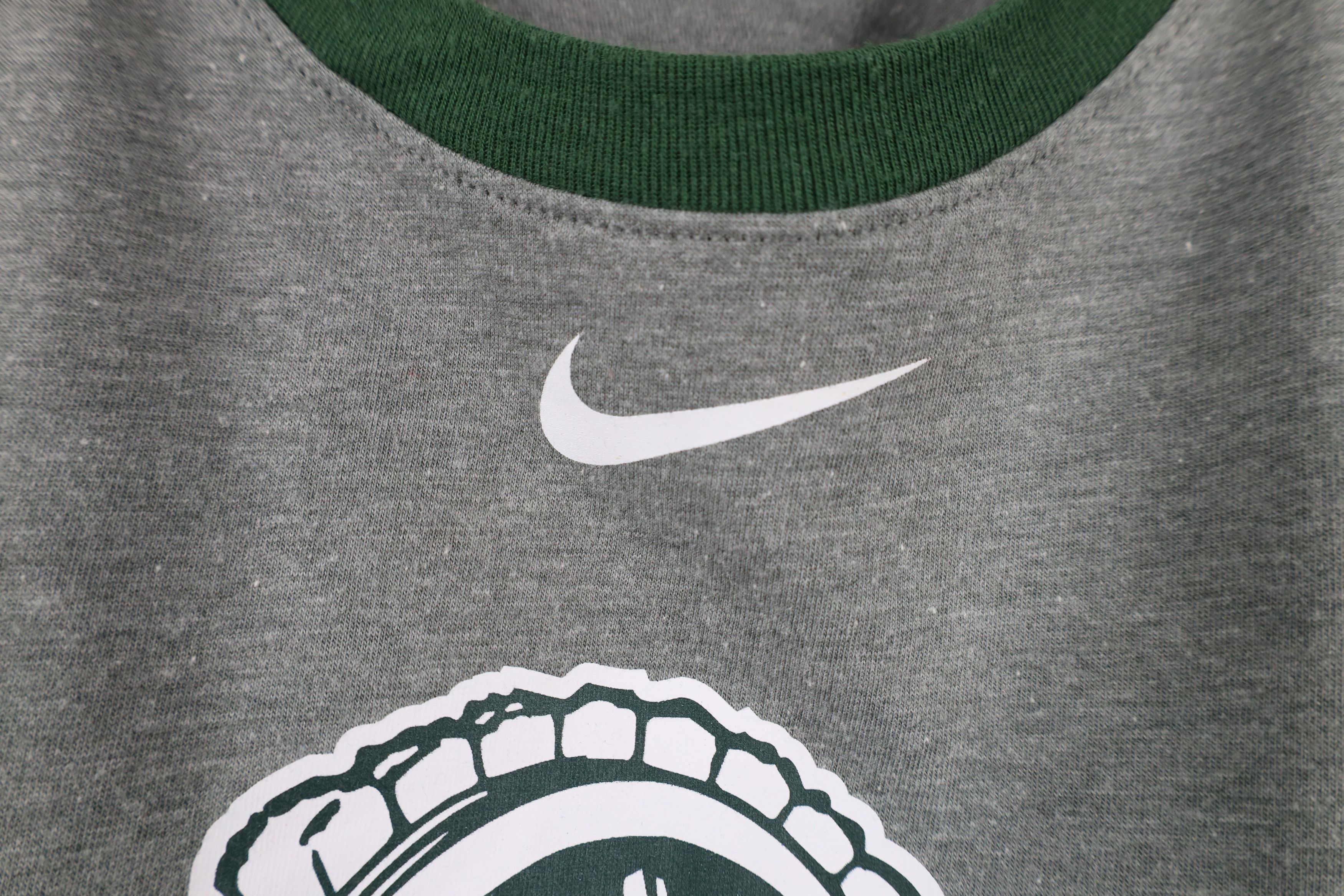 Nike × Vintage Nike Mini Swoosh Michigan State University Raglan T-Shirt Size US L / EU 52-54 / 3 - 5 Thumbnail