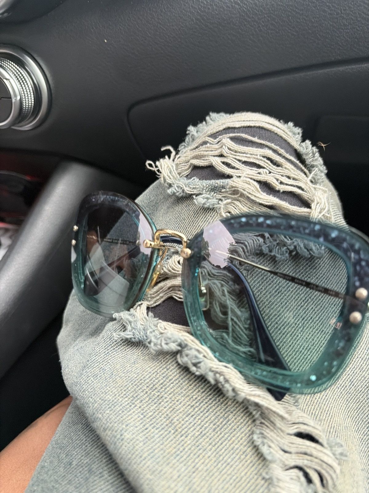 Miu Miu Miu Miu mint blue/green Size ONE SIZE - 3 Thumbnail