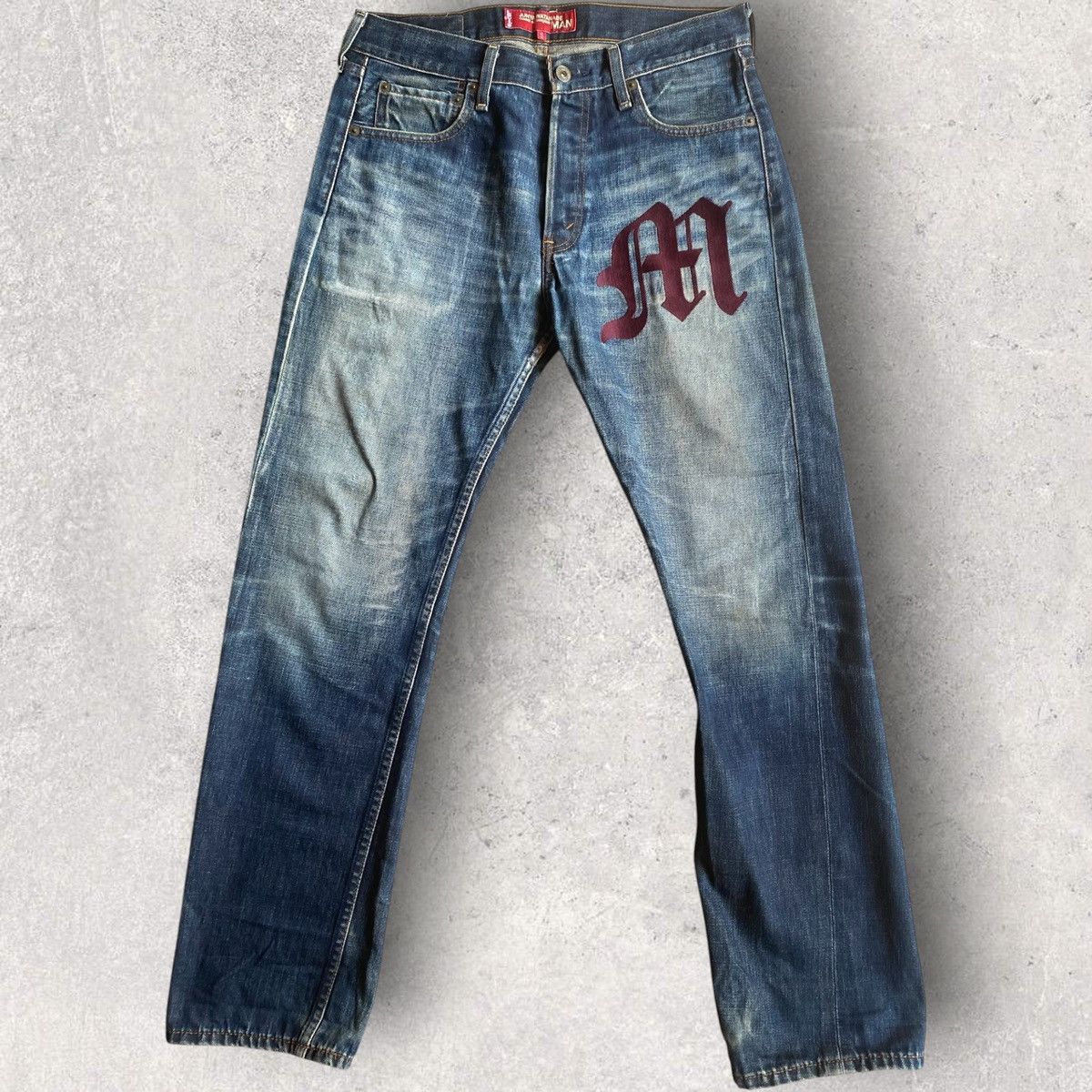 Junya Watanabe Fall02 Runway M Embroidered Jeans Size US 32 / EU 48 - 1 Thumbnail