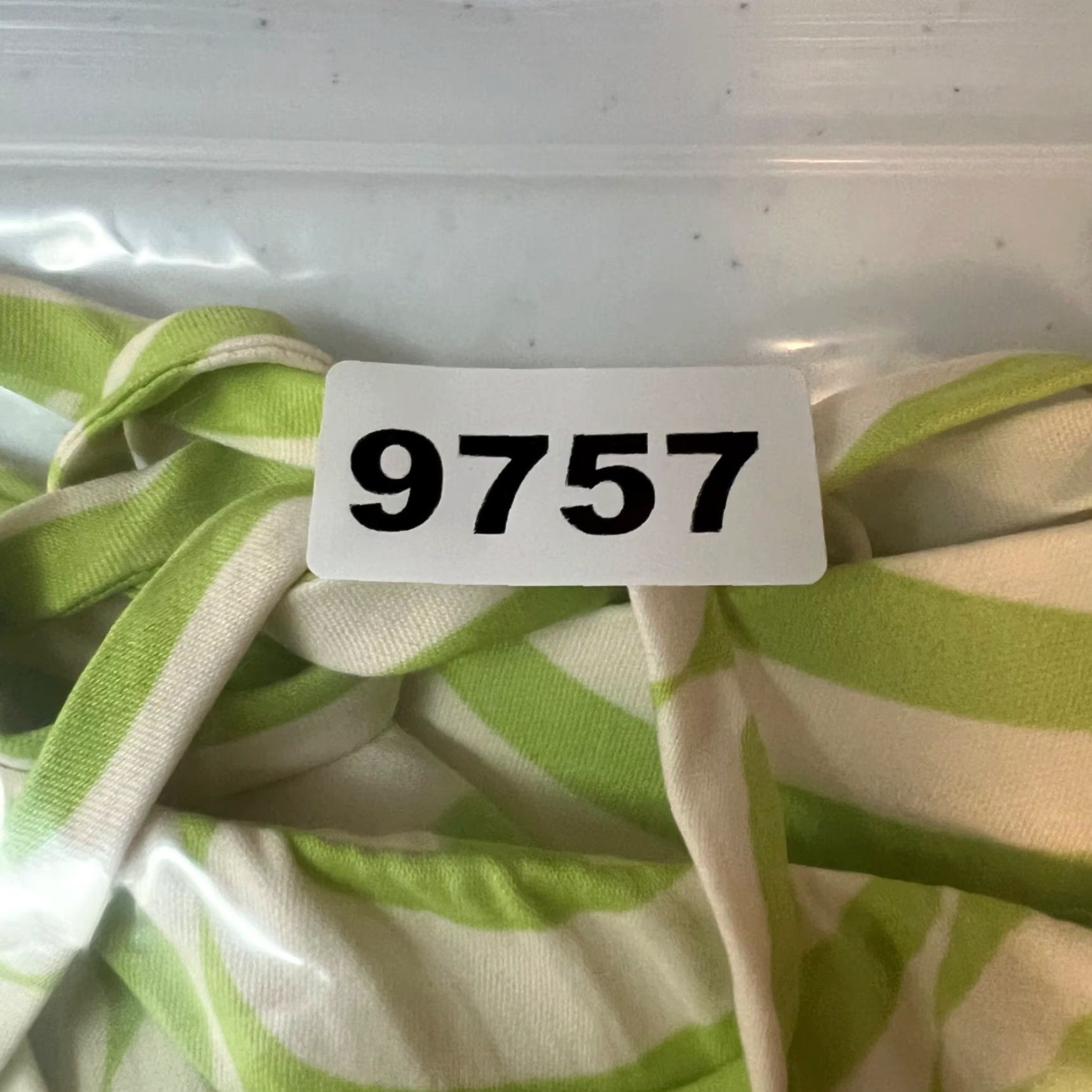 Zara VINTAGE Zara Lime Green & White Swirl Halter Mini Dress Women Small Viscose & Elastane Size S / US 4 / IT 40 - 7 Thumbnail