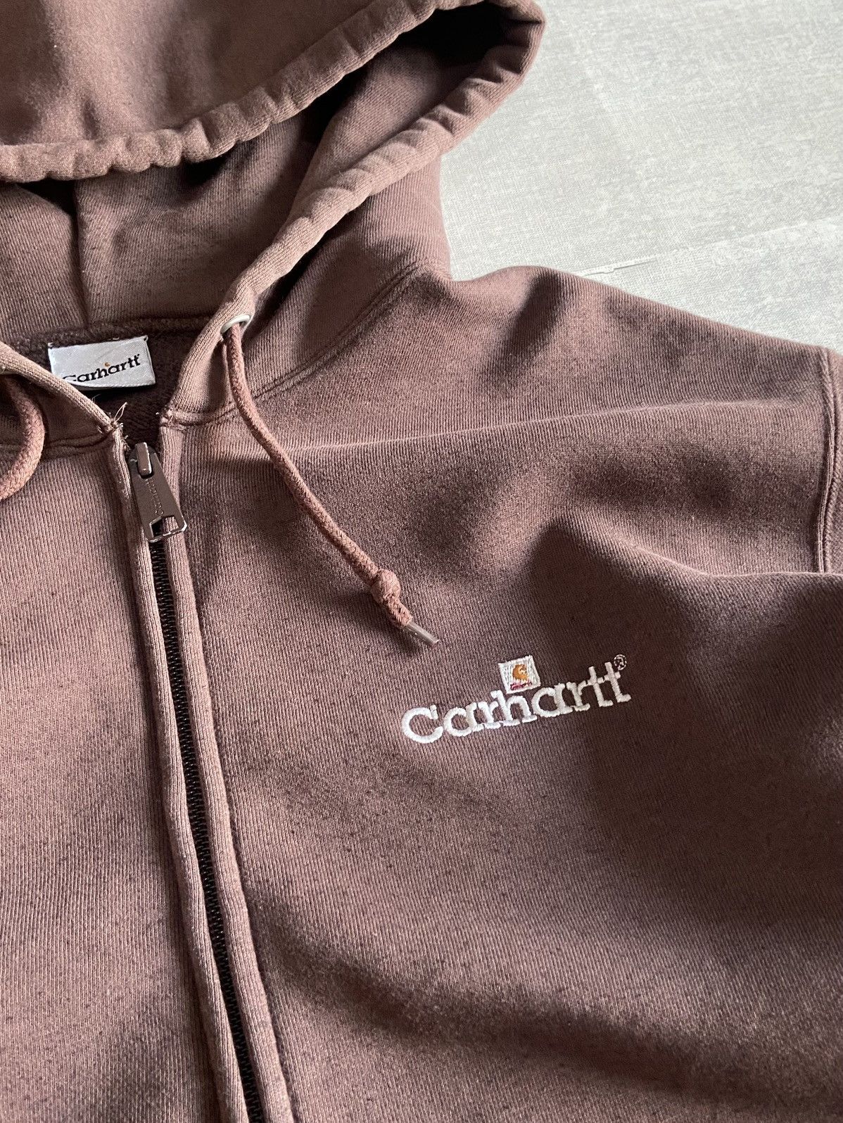 Carhartt × Vintage Vintage Carhartt Brown Zip Up Hoodie Size US M / EU 48-50 / 2 - 11 Thumbnail