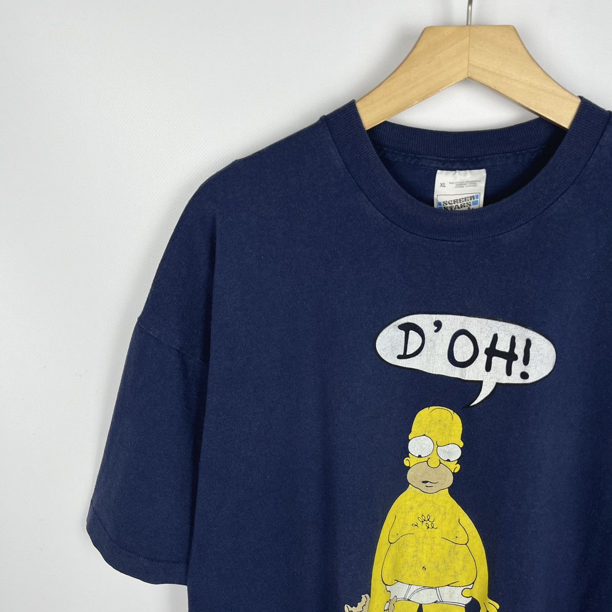 Cartoon Network Vintage Simpsons Homer cartoon humor tee 1997 Size US XL / EU 56 / 4 - 5 Thumbnail