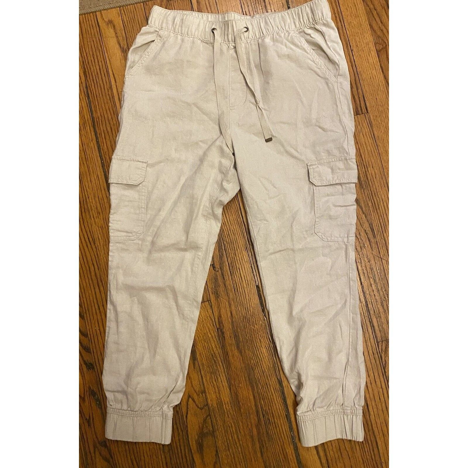 St. Johns Bay St Johns Bay Linen Cargo Jogger Pants Pockets Womens M Ankle Size 30" / US 8 / IT 44 - 2 Thumbnail