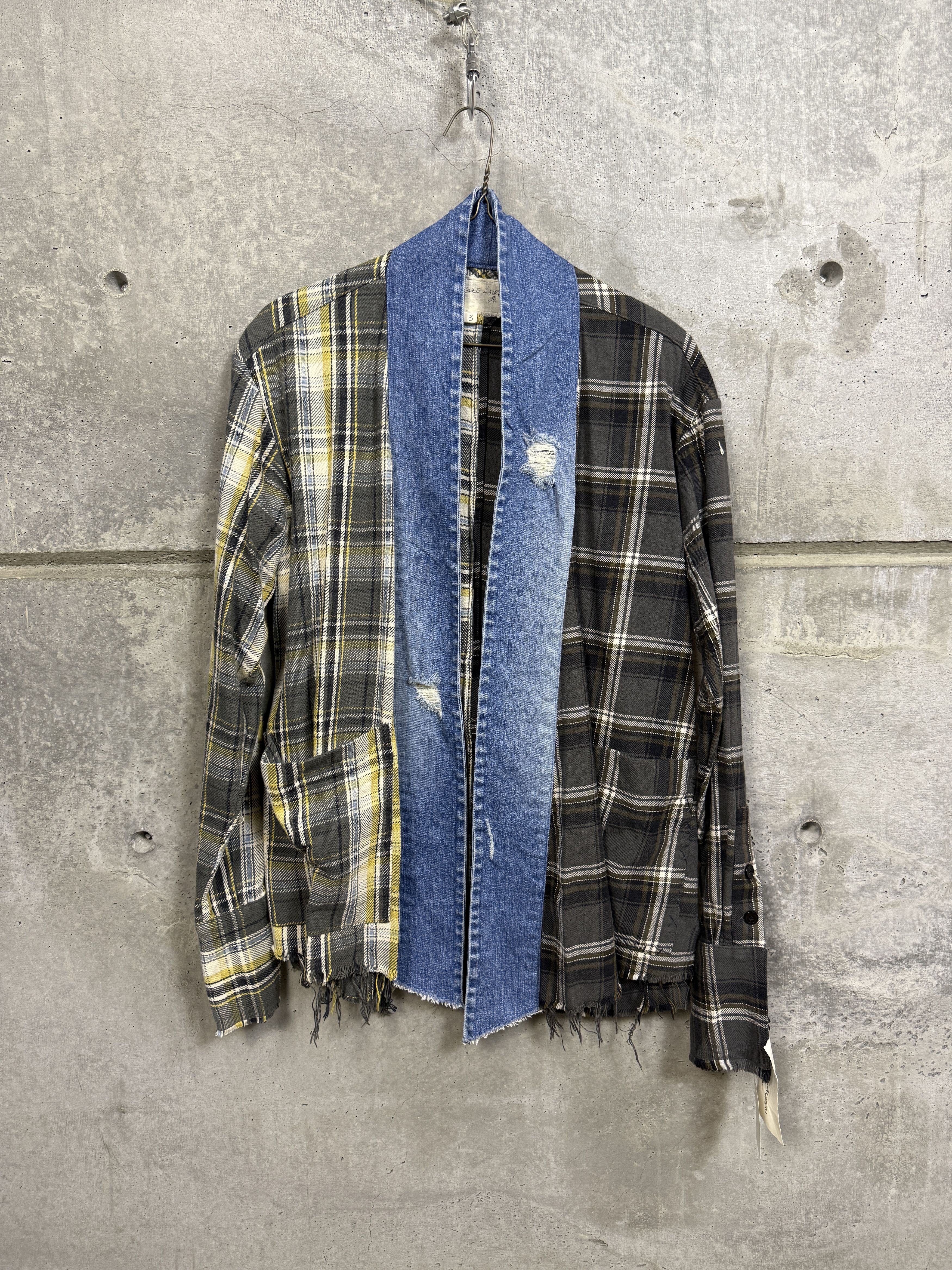 Greg Lauren $1150 Greg Lauren Mixed Plaid GL1 w/ Pockets Size US L / EU 52-54 / 3 - 3 Thumbnail