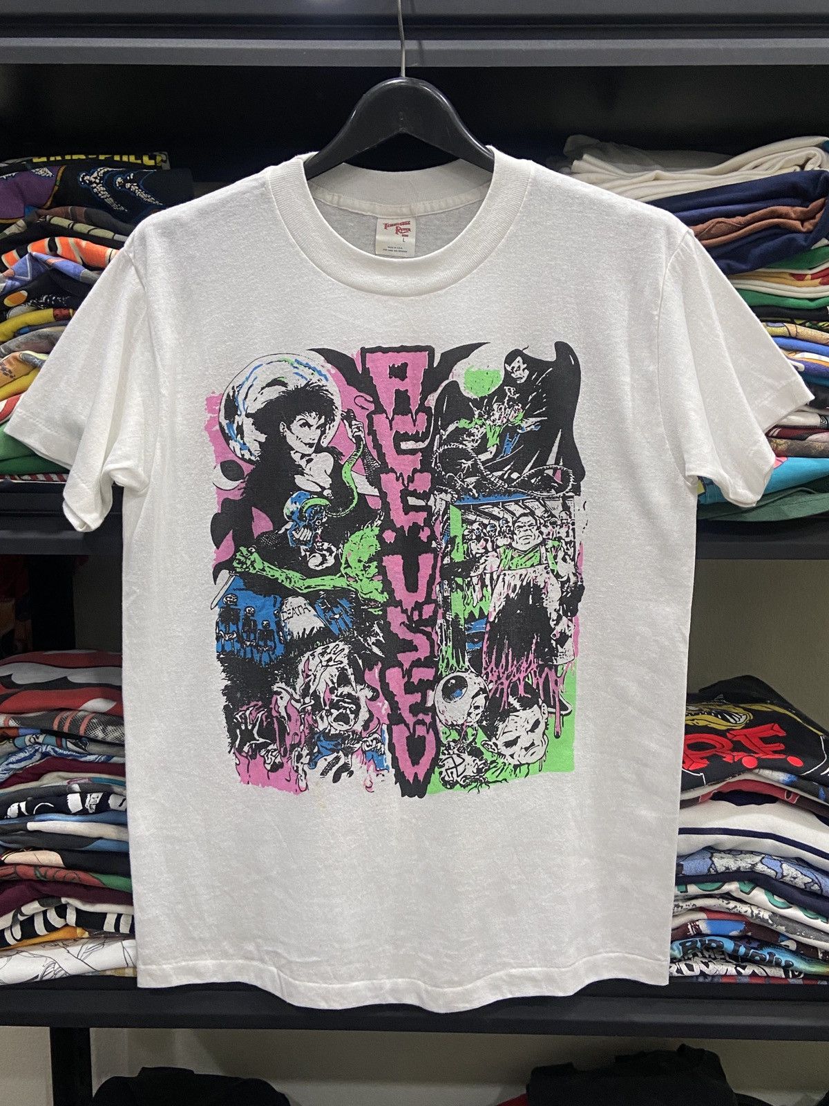 Band Tees Vintage 80s The Accused Hardcore Metal tour Rock Band TShirt Size US L / EU 52-54 / 3 - 1 Thumbnail