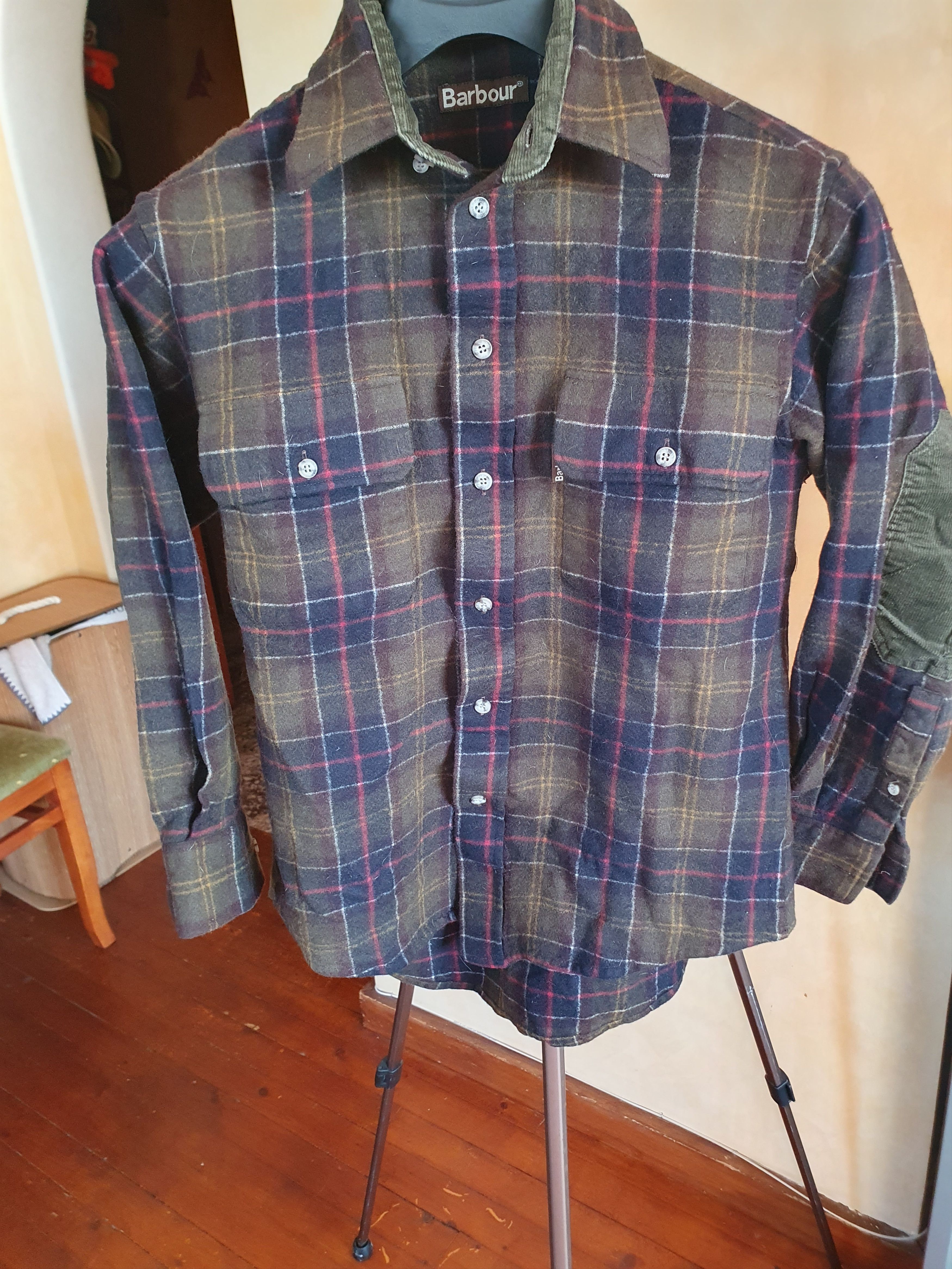 Barbour Barbour Merino Tartan Shirt S1050 Elbow Corduroy Patches szS Size US S / EU 44-46 / 1 - 1 Thumbnail