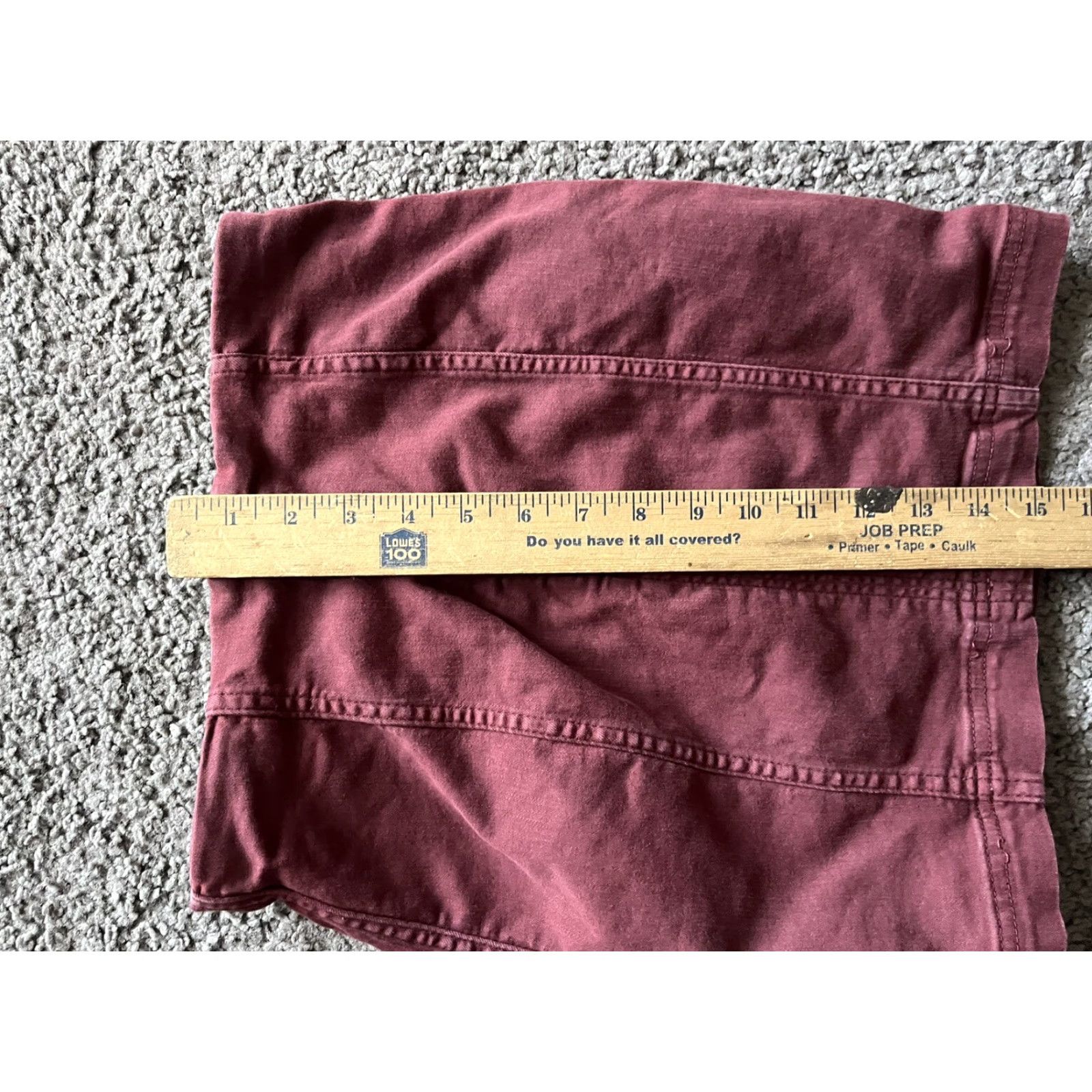 Free People VINTAGE Free People Red Corduroy Mini Skirt 2 Zip Womens Size 26" / US 2 / IT 38 - 5 Thumbnail