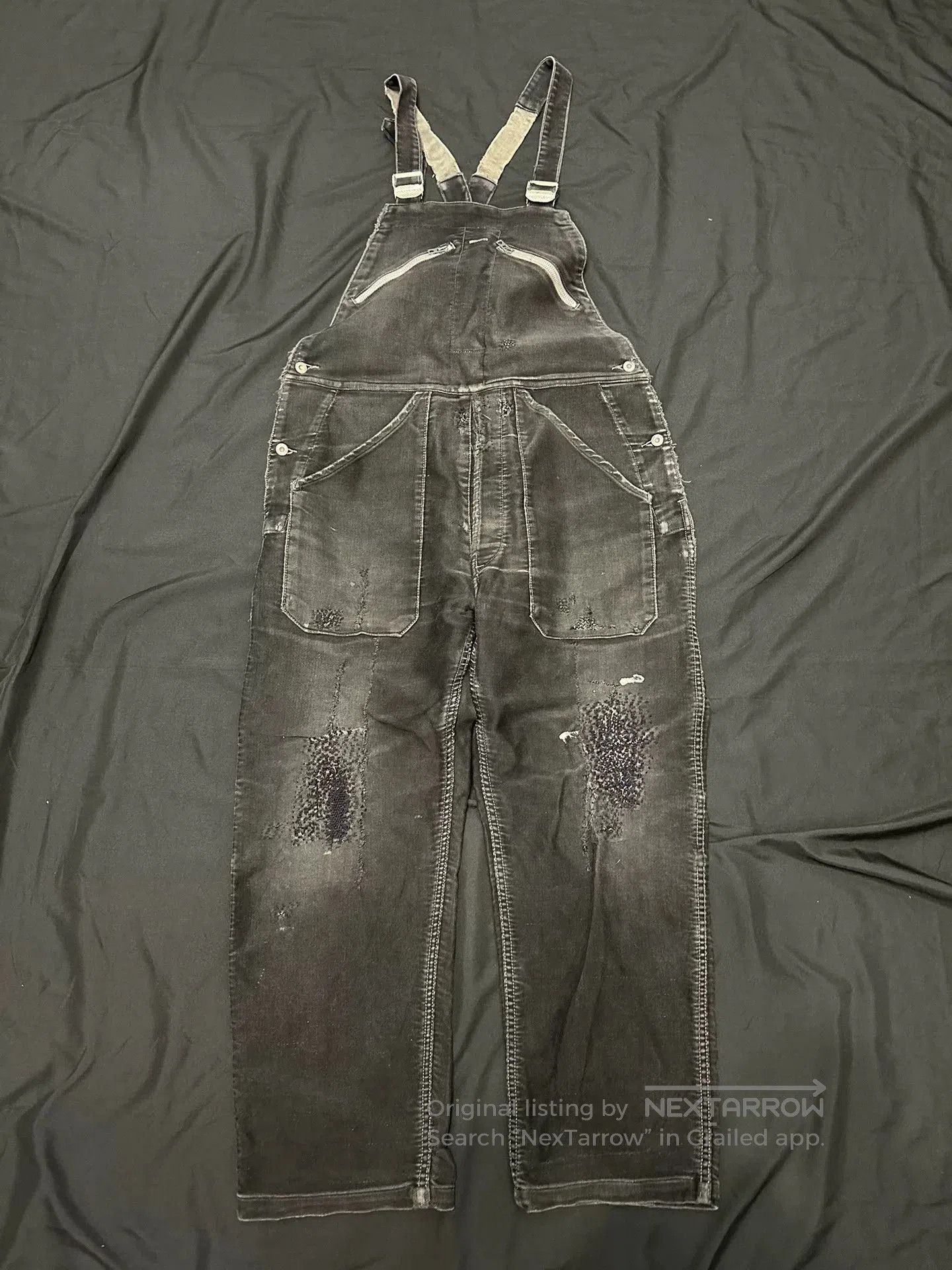 Vintage Vintage 30s Adolphe Lafont Moleskin Overalls. Size US 30 / EU 46 - 1 Thumbnail