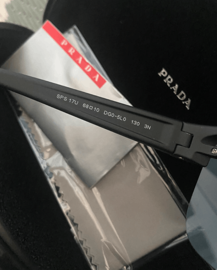Prada × Vintage PRADA Sunglasses Sport Metal Shield Oval Flame Star Size ONE SIZE - 7 Thumbnail