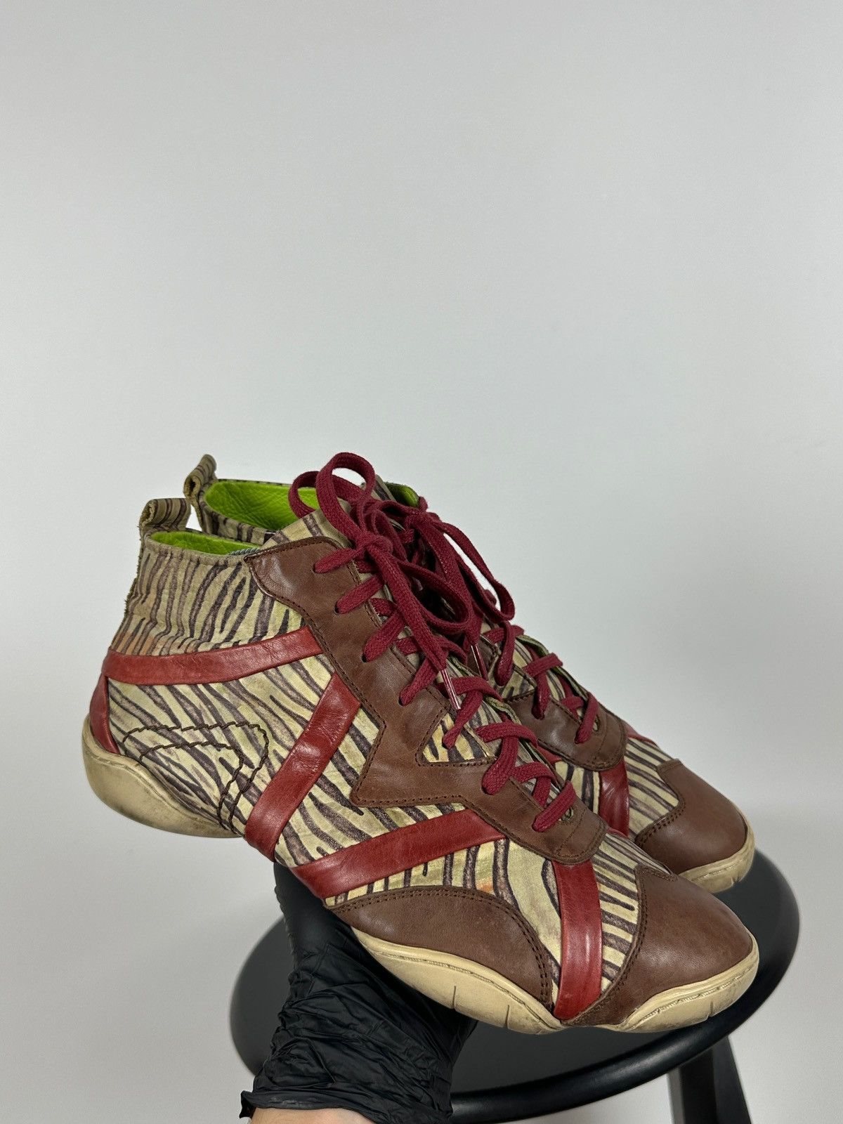 Marithe + Francois Girbaud 00s Vintage Marithé + François Girbaud High Top Sneakers Size US 7 / EU 40 - 9 Thumbnail