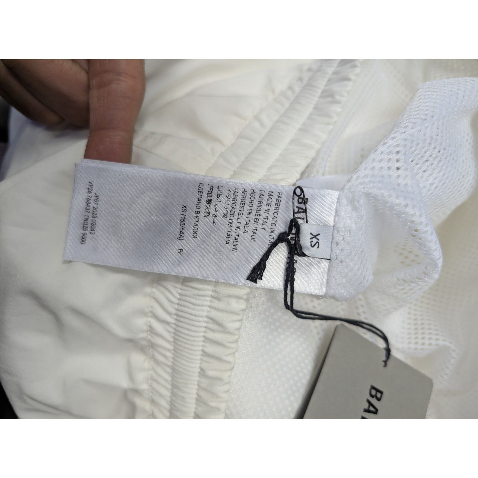 Balenciaga o1rshd1 3B Sports Icon Tracksuit Pants in White Size US 28 / EU 44 - 18 Thumbnail