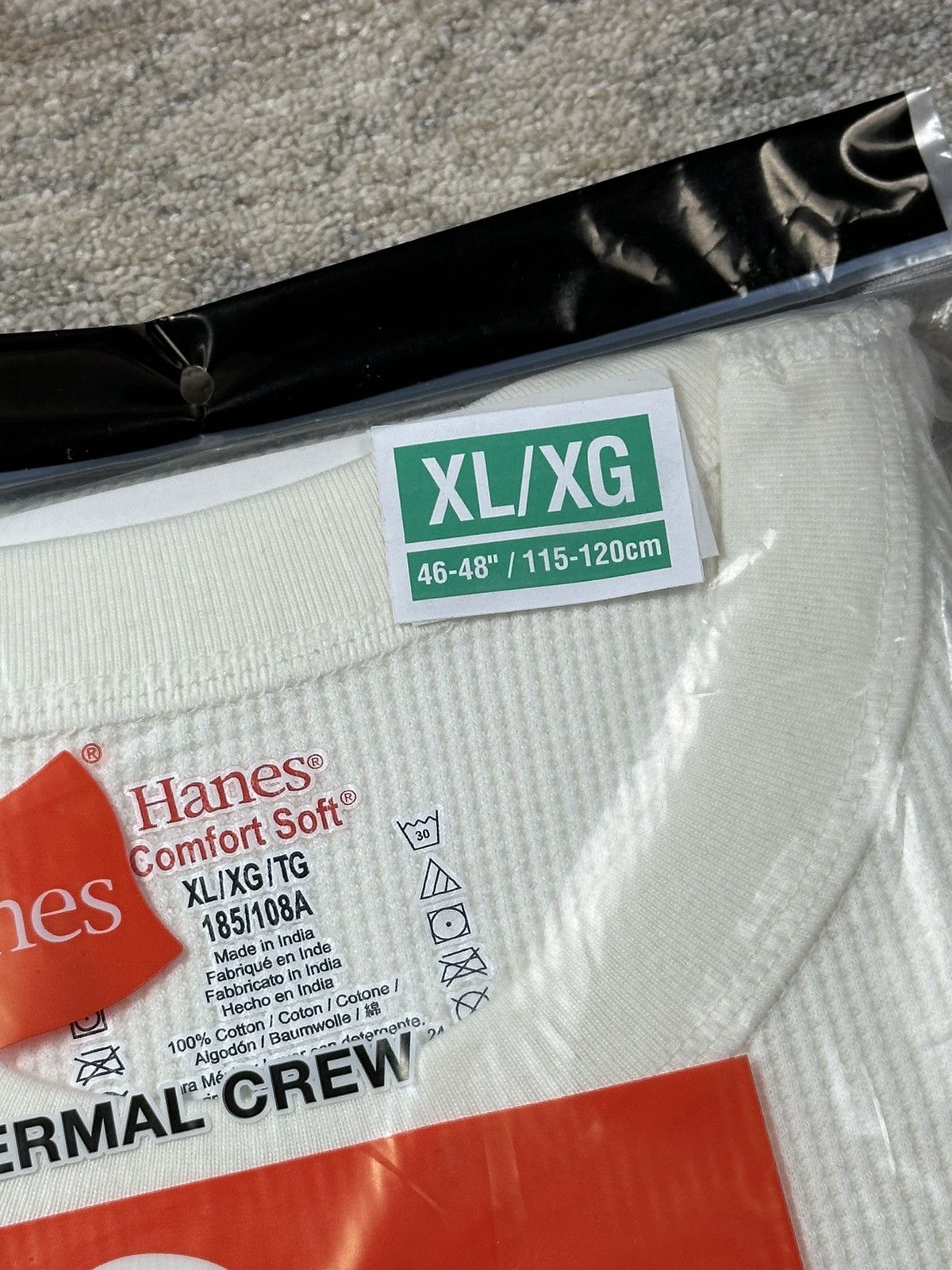 Supreme Supreme Hanes Bones Thermal Crew (1 Pack) - XL Size ONE SIZE - 3 Thumbnail