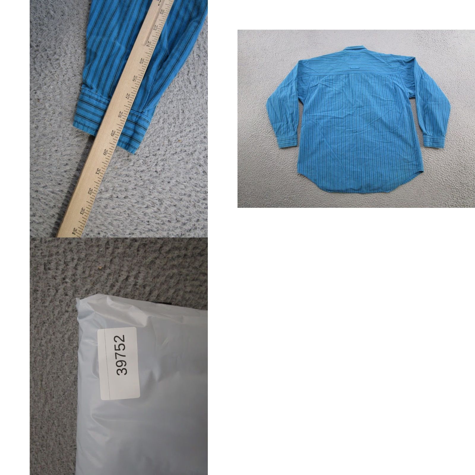 Bugle Boy VINTAGE Bugle Boy Button-Up Shirt Blue Long Sleeve Size L Size US L / EU 52-54 / 3 - 9 Thumbnail