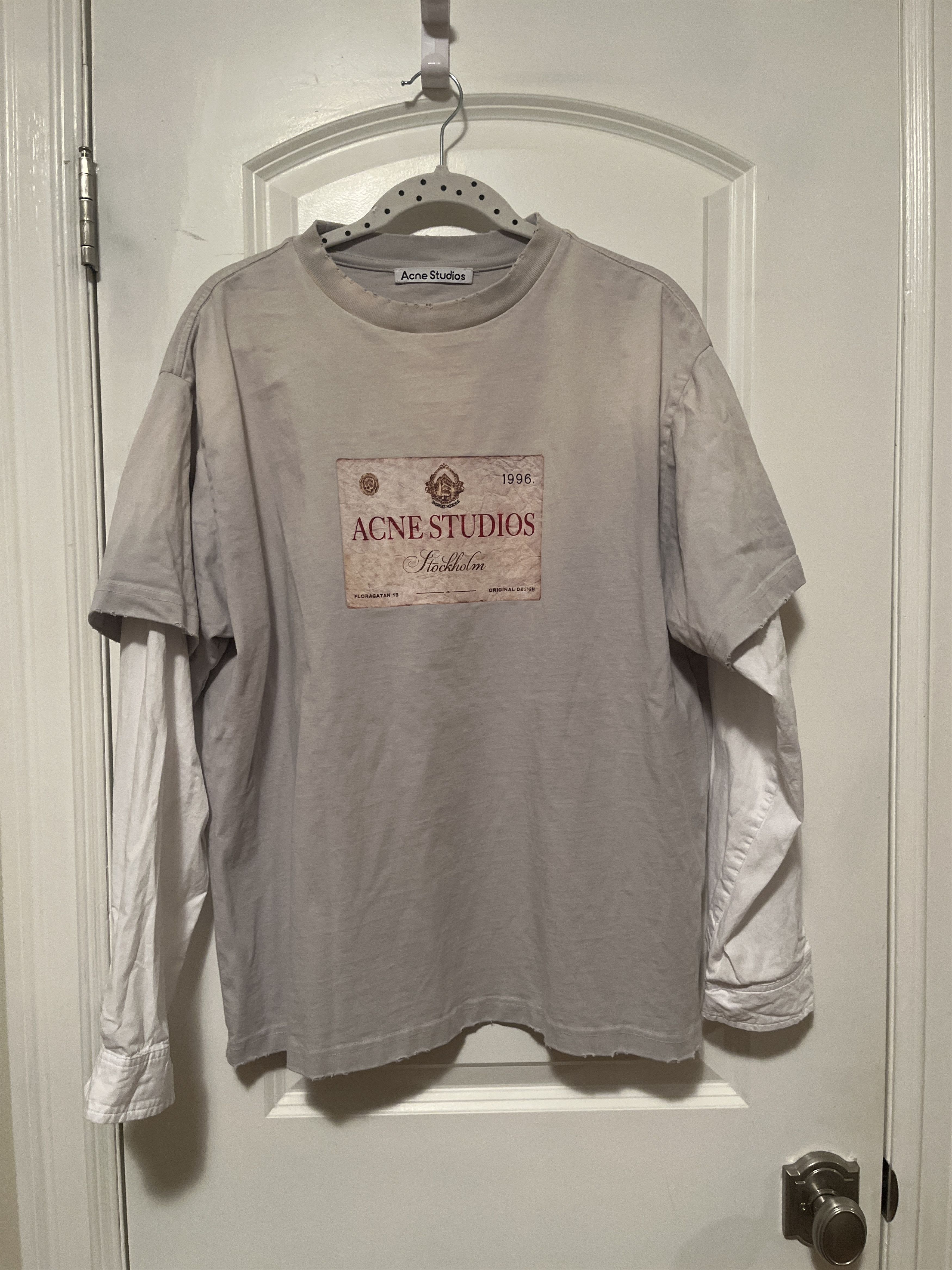 Acne Studios Acne studios Stockholms long sleeve tee Size US S / EU 44-46 / 1 - 1 Thumbnail