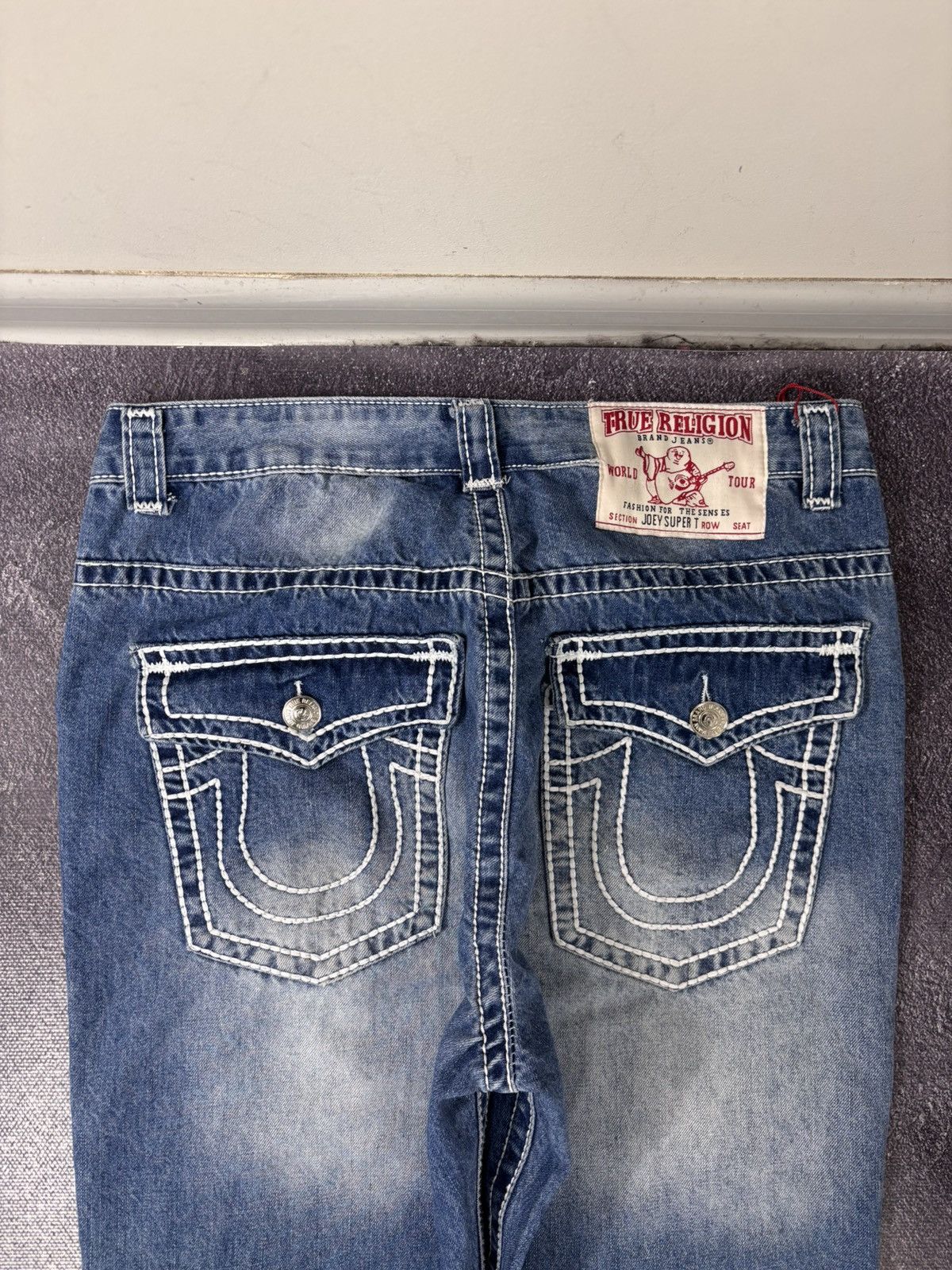 True Religion True Religion NWT Joey Super T Men’s Washed Blue Denim Jeans Size US 36 / EU 52 - 19 Thumbnail