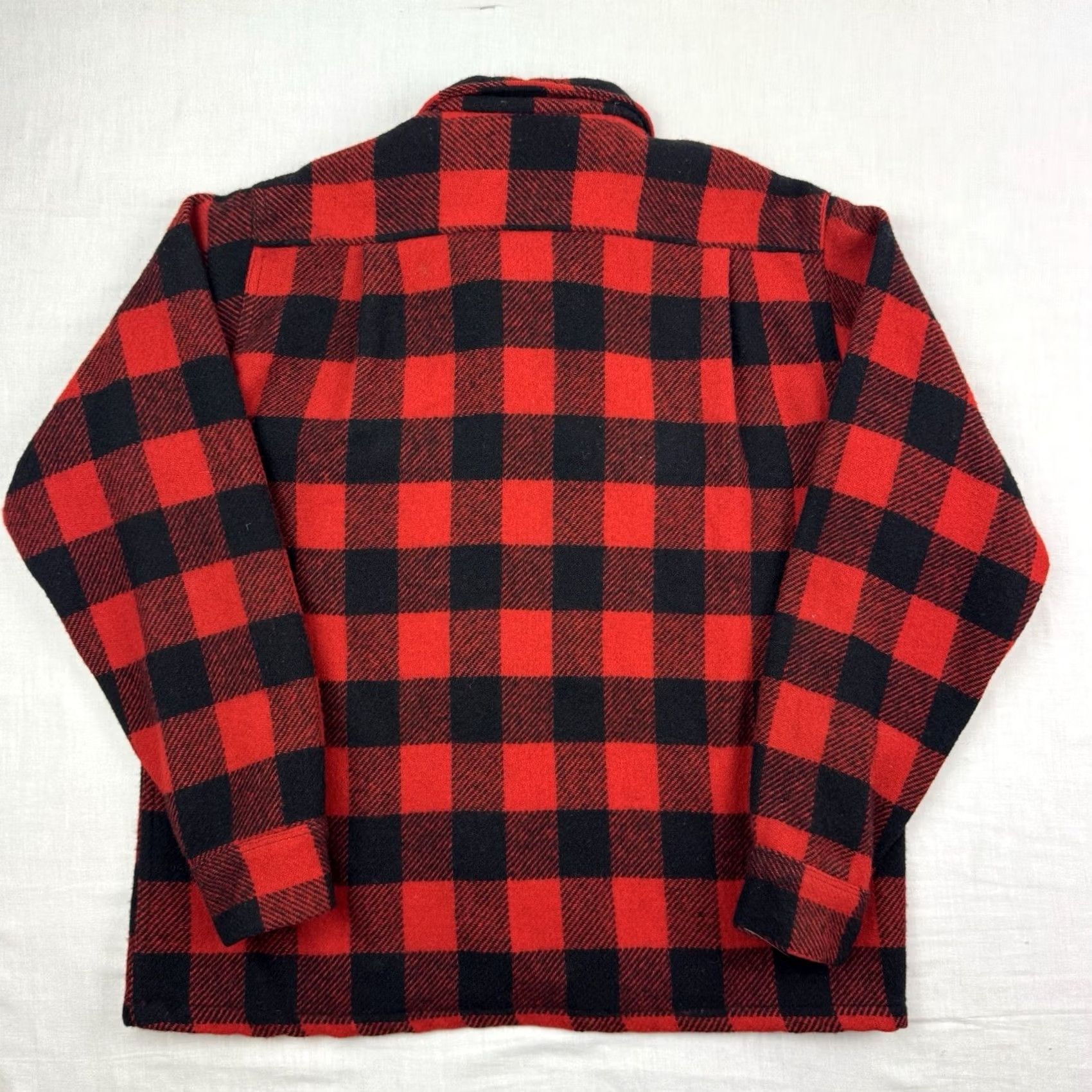 Parker VINTAGE Parker Wilder Shirt Adult Medium Wool Button Up Buffalo Plaid 1960s Mens Size US M / EU 48-50 / 2 - 7 Thumbnail