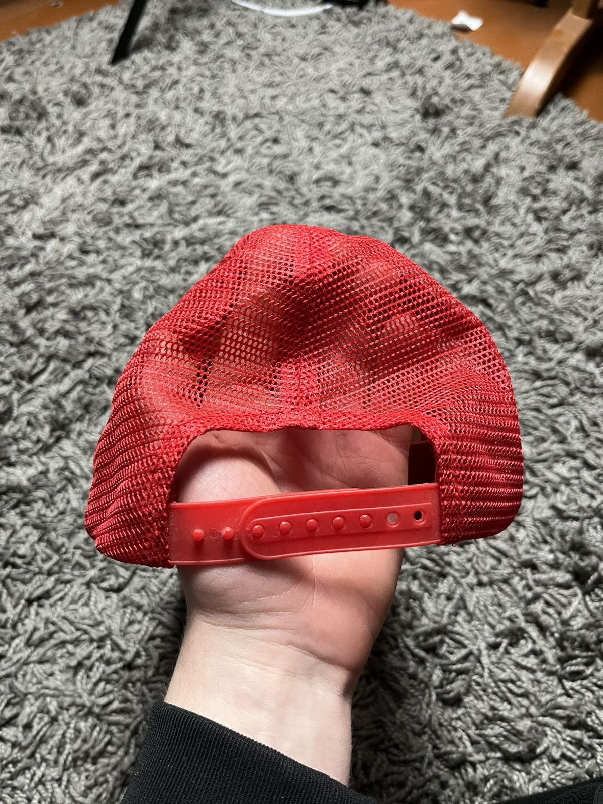 Japanese Brand Japanese Brand "Life Is Peachy" Distressed Trucker Cap Size ONE SIZE - 5 Thumbnail