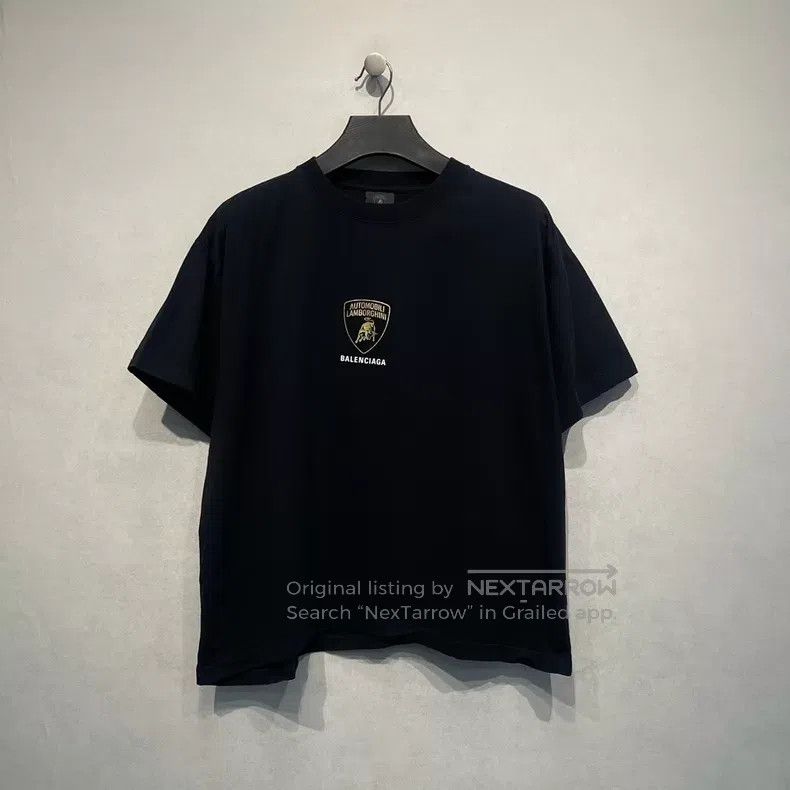 Balenciaga Balenciaga Car logo printed round neck short-sleeved Size US L / EU 52-54 / 3 - 1 Thumbnail