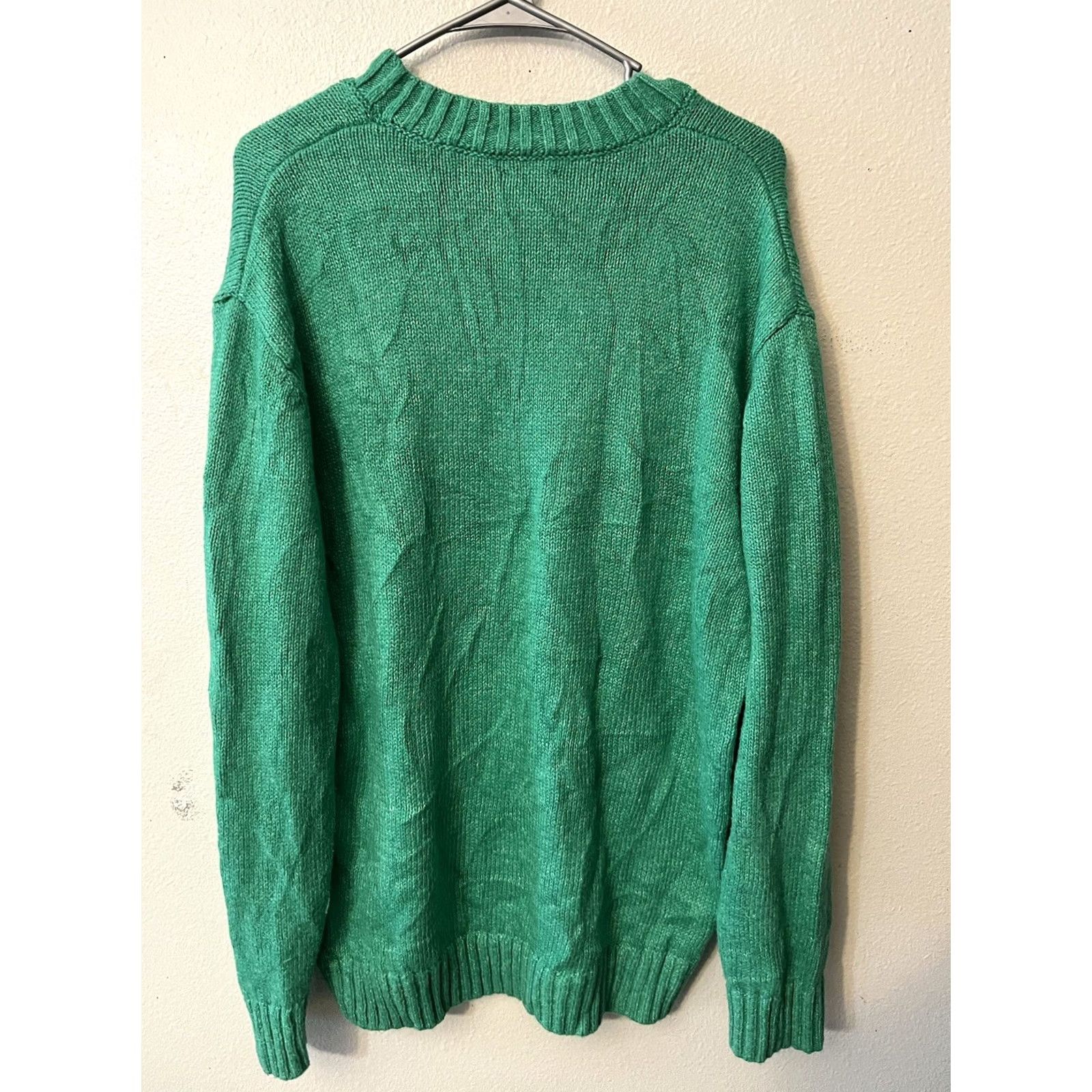 Gap GAP Mens Waffle-Knit Green Crew Neck Pullover Sweater Long Sleeve S Size US S / EU 44-46 / 1 - 3 Thumbnail