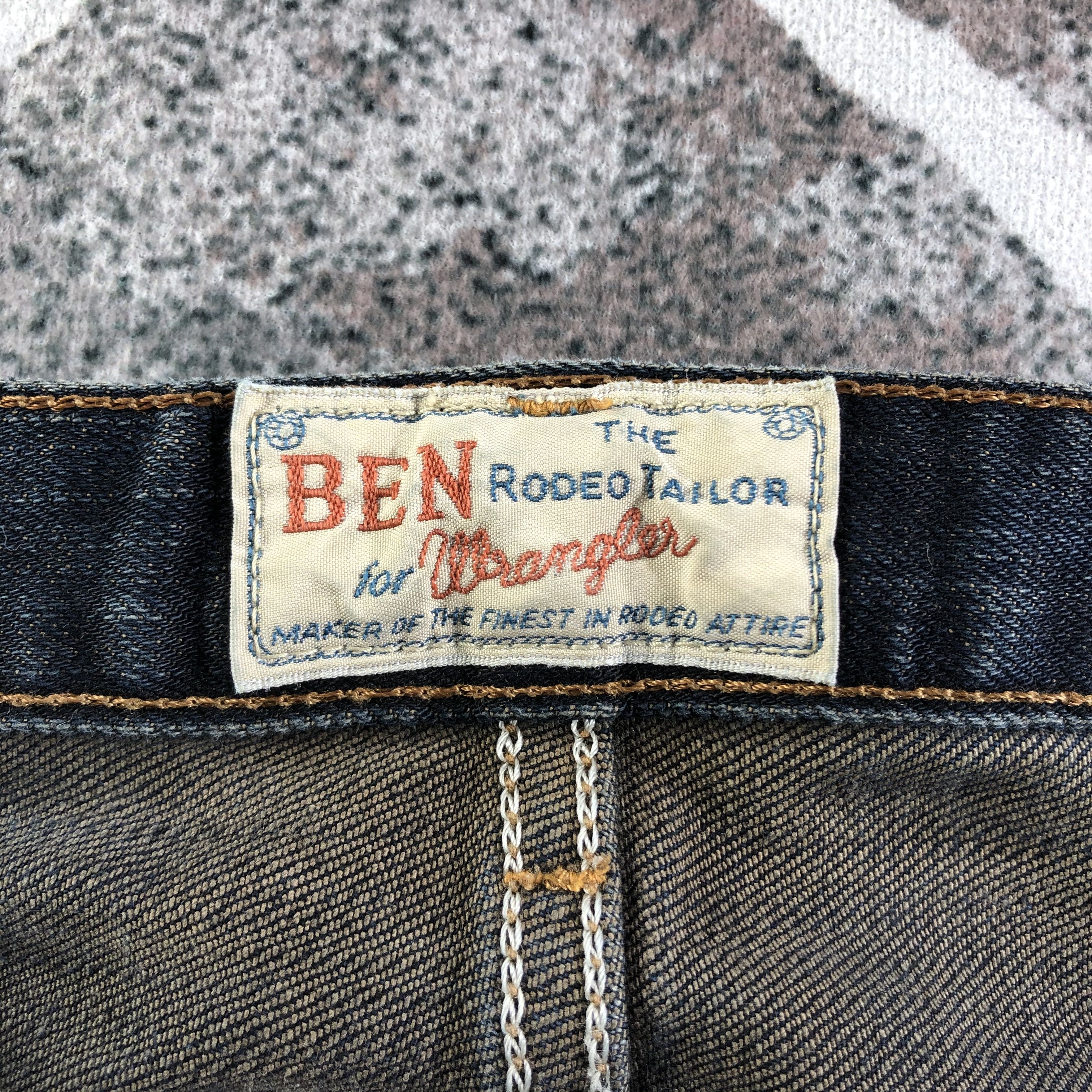 Vintage Vintage Wrangler Blue Bell Jeans Faded Denim KJ2239 Size US 30 / EU 46 - 9 Thumbnail