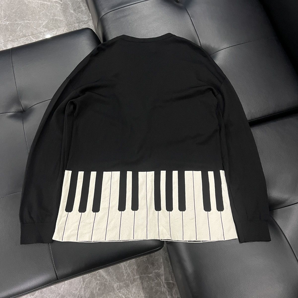 Moschino Moschino Piano Key Hem Knit Cardigan Size US XXS / EU 40 - 2 Thumbnail