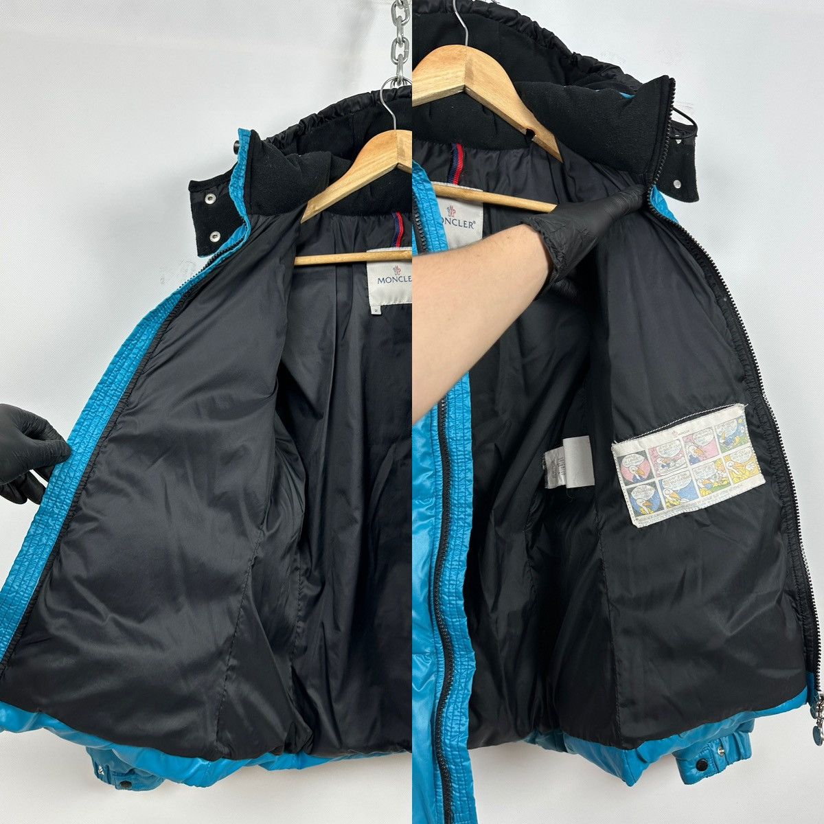 Moncler Moncler Badia Blue Hoodie Down Puffer Jacket Size M / US 6-8 / IT 42-44 - 20 Thumbnail