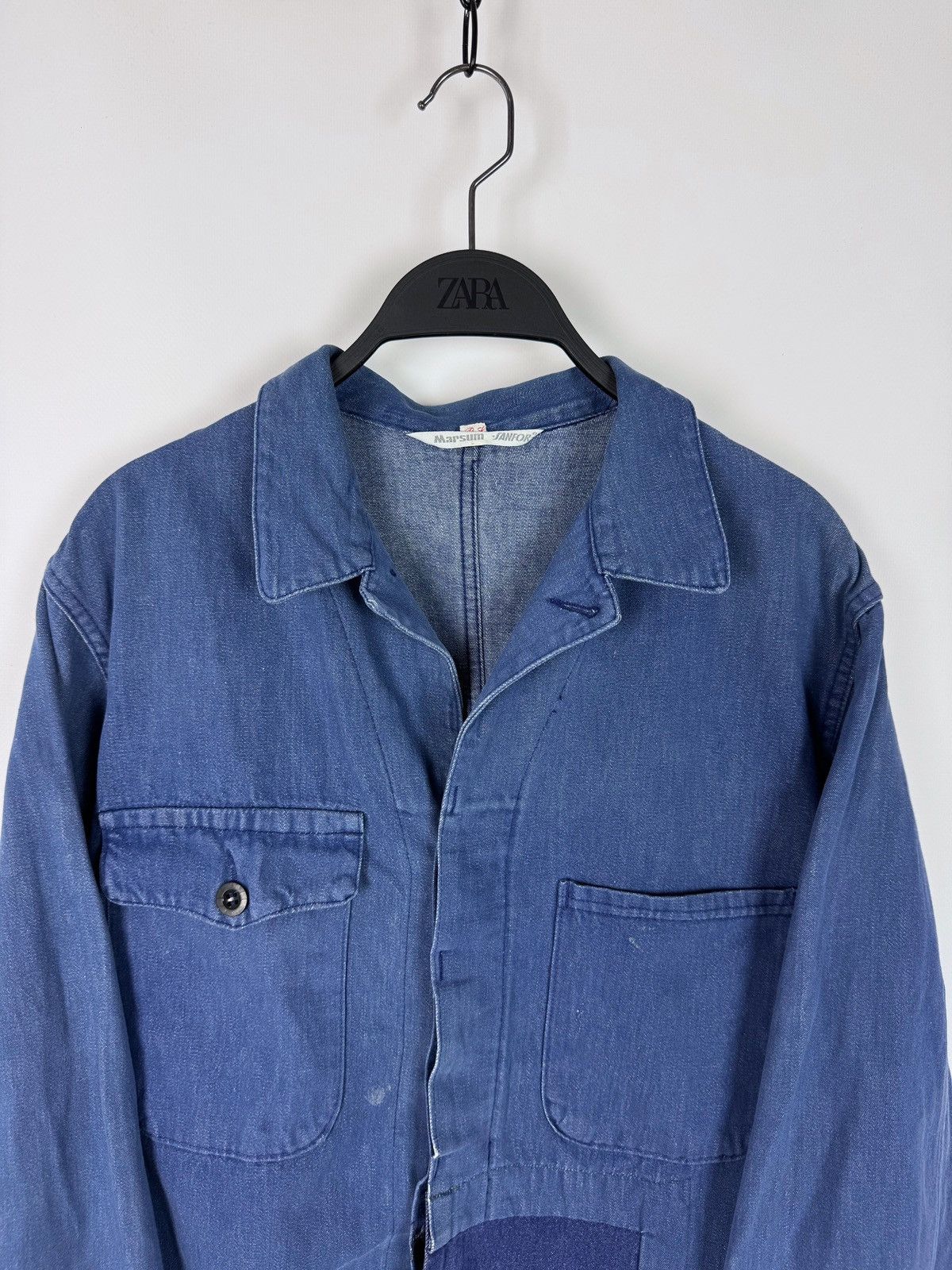 Vintage 70-80’s Vintage Distressed Marsum Sanfor Boxy Work Jacket Size US M / EU 48-50 / 2 - 5 Thumbnail