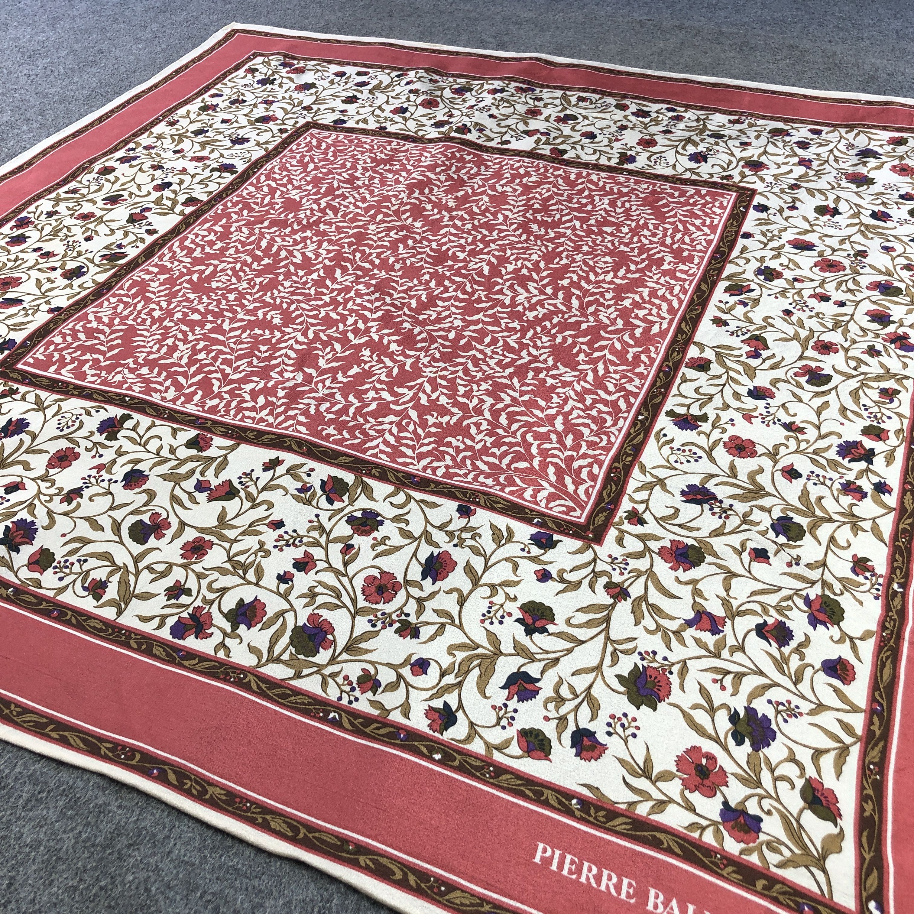 Pierre Balmain Pierre Balmain Paisley Hand Rolled Silk Scarf M1236 Size ONE SIZE - 3 Thumbnail