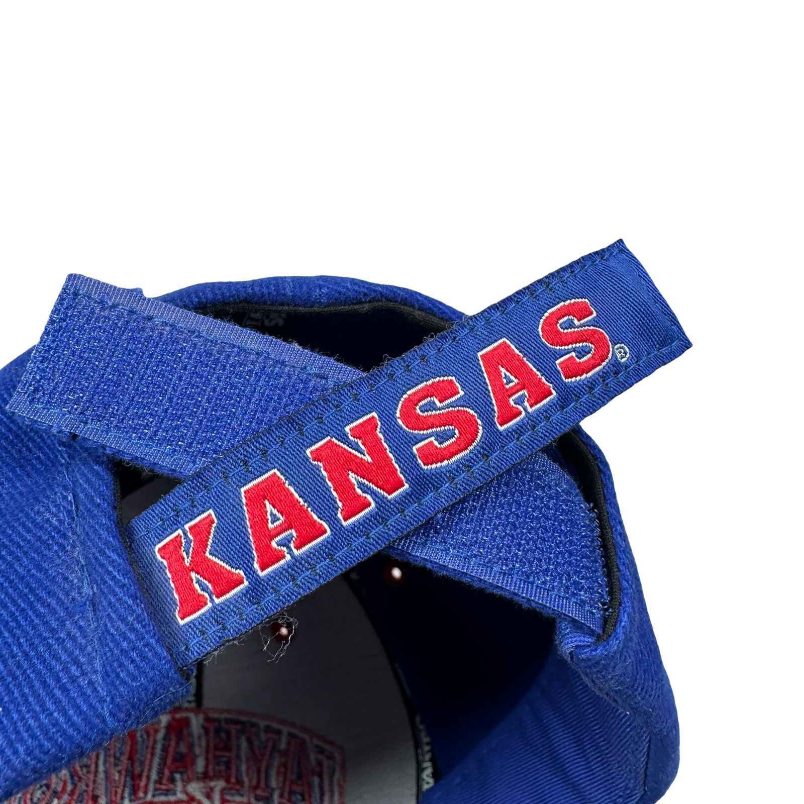 Starter Vintage Starter Kansas Jayhawks Strapback Hat Mens Blue Size ONE SIZE - 6 Thumbnail