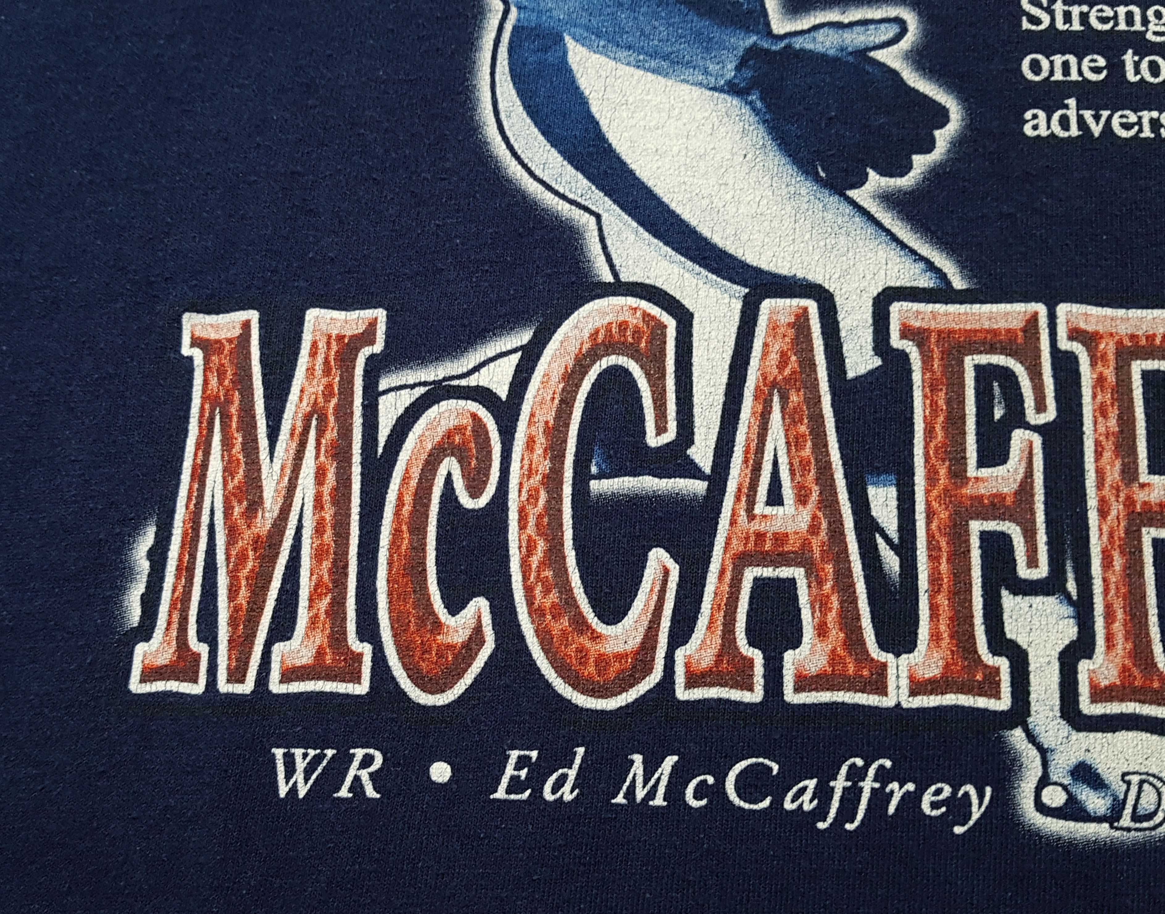 NFL NFL Vintage Ed McCaffrey Denver Broncos Fortitude T Shirt XL Size US XL / EU 56 / 4 - 4 Thumbnail