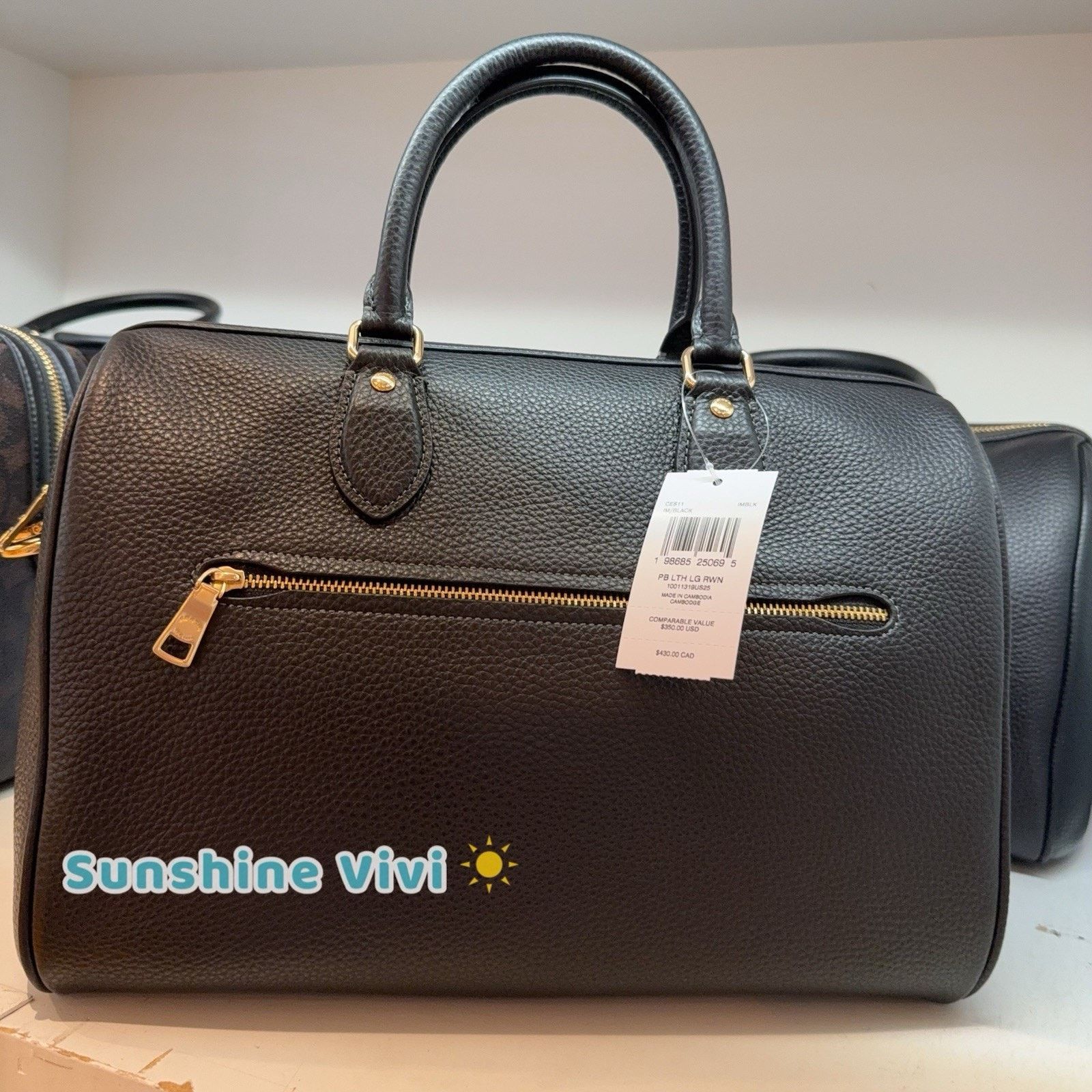 Coach NWT Coach Rowan Large Satchel Bag Crossbody Leather CES11 Size ONE SIZE - 2 Thumbnail