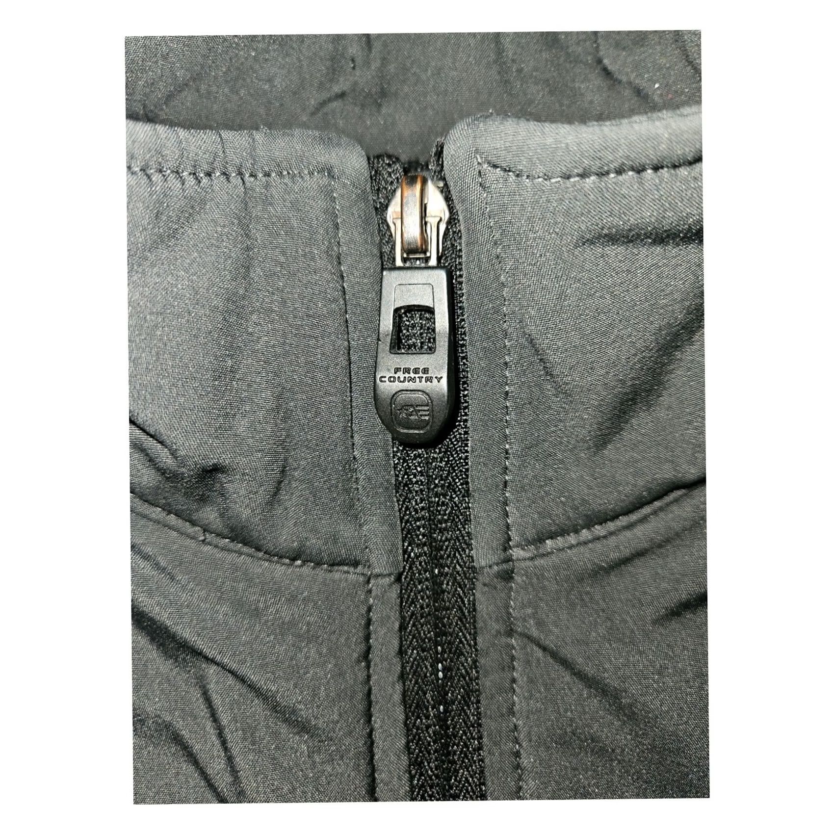 Free Country Free Country Vest Mens M Gray Men Full Zip Mock Neck Pockets Inside Pocket Size US M / EU 48-50 / 2 - 5 Thumbnail